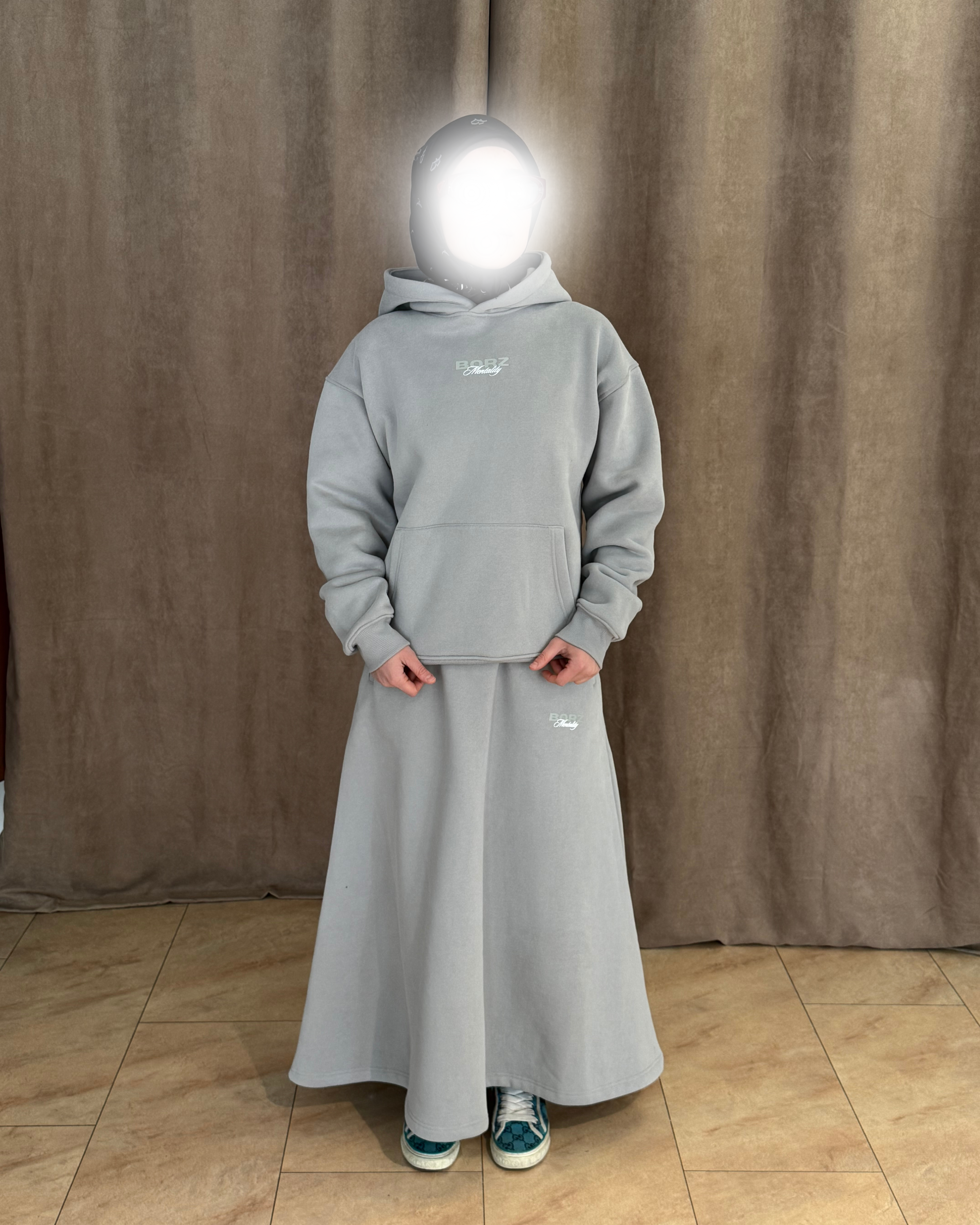 THE BORZ MENTALITY - skirt gray