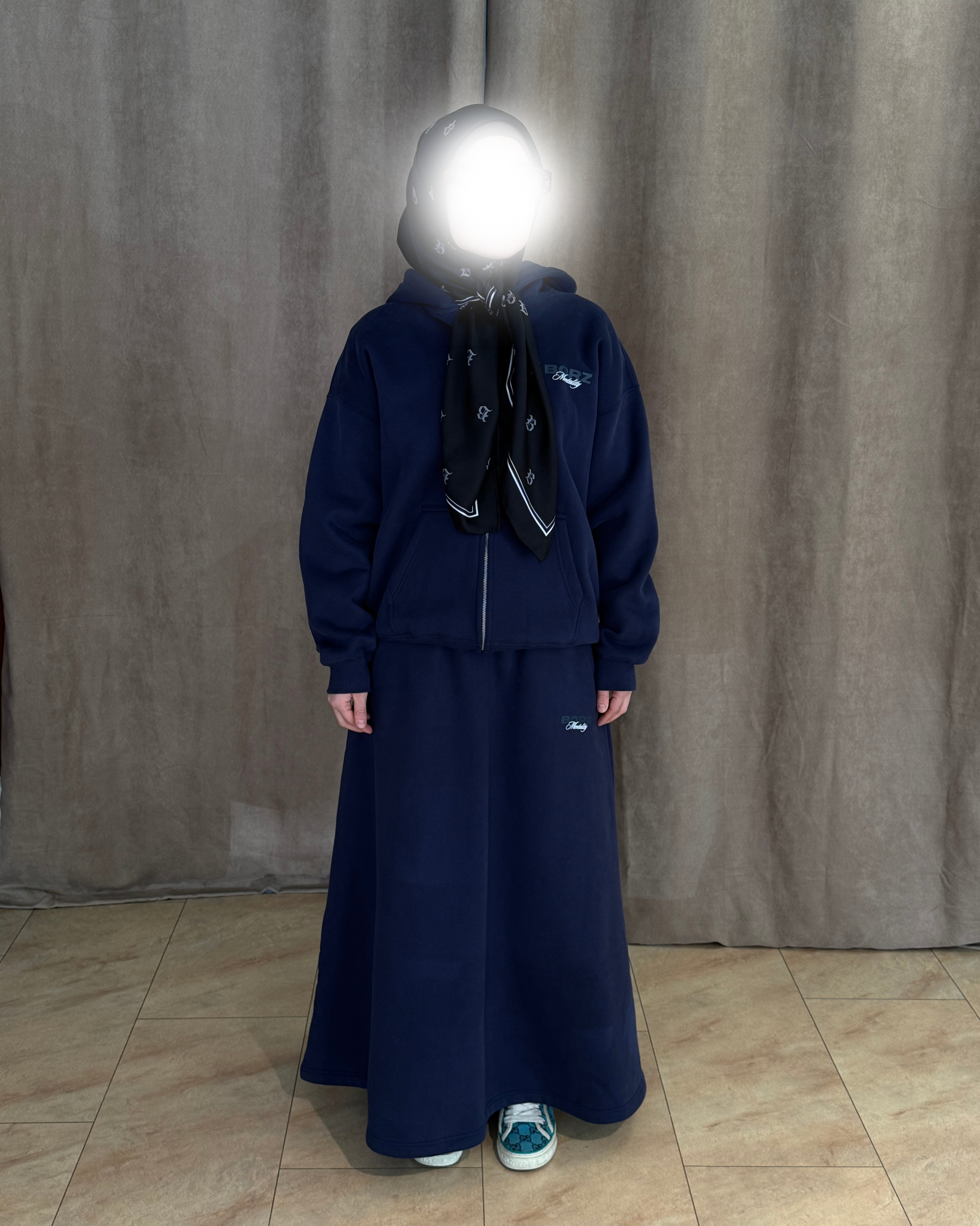 THE BORZ MENTALITY - skirt navy blue