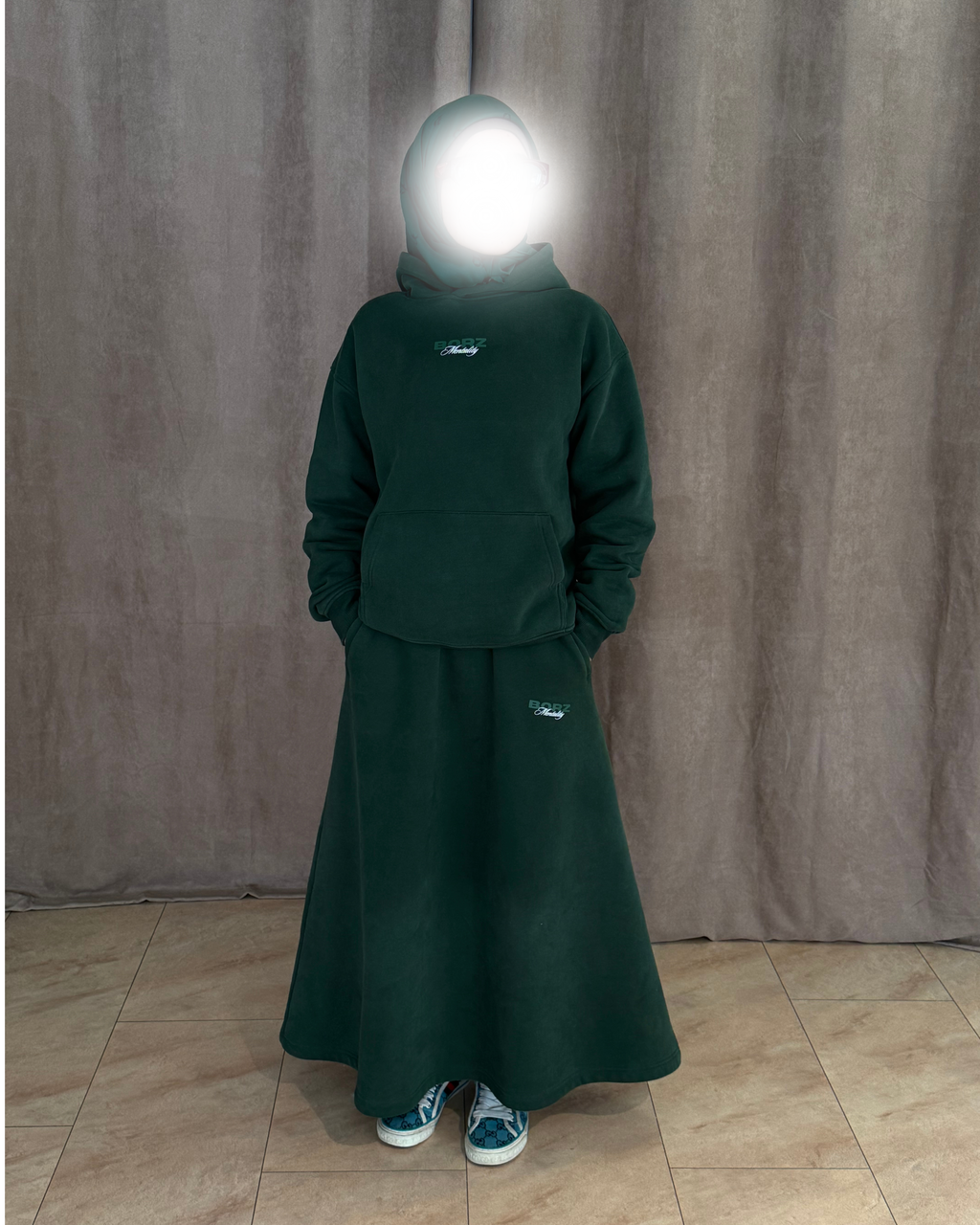 THE BORZ MENTALITY - skirt green