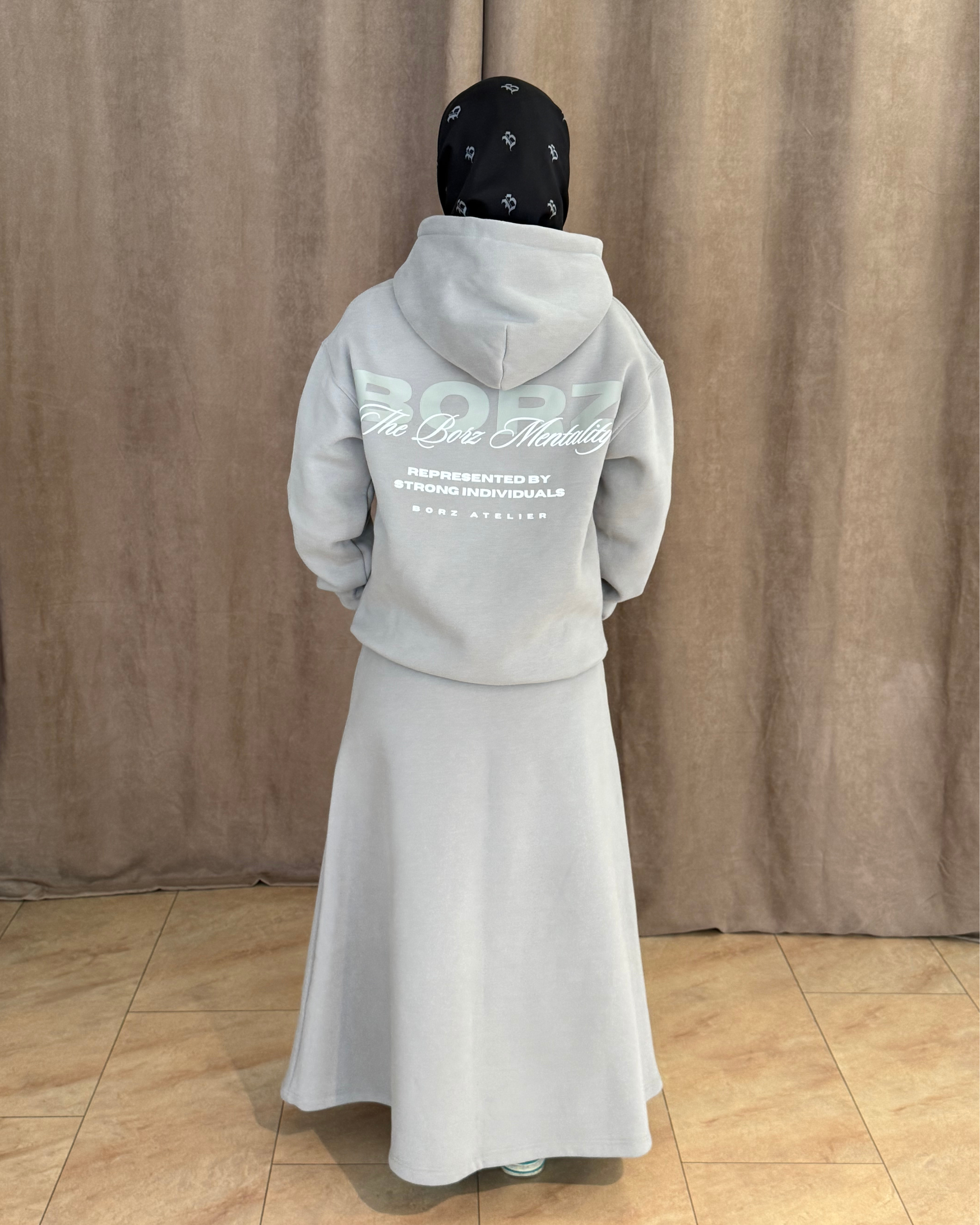 THE BORZ MENTALITY - skirt gray