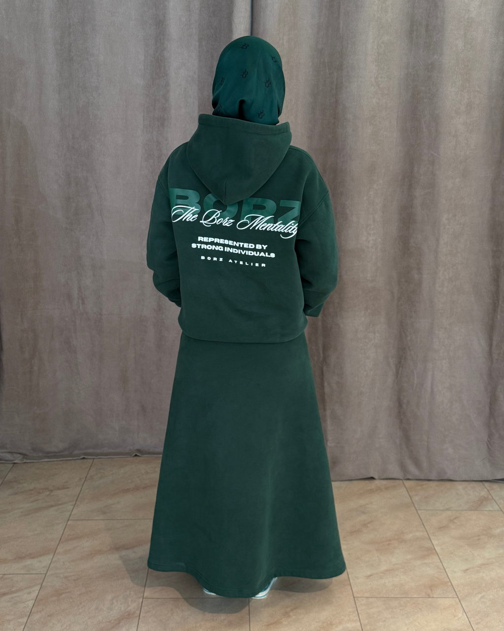 THE BORZ MENTALITY - skirt green