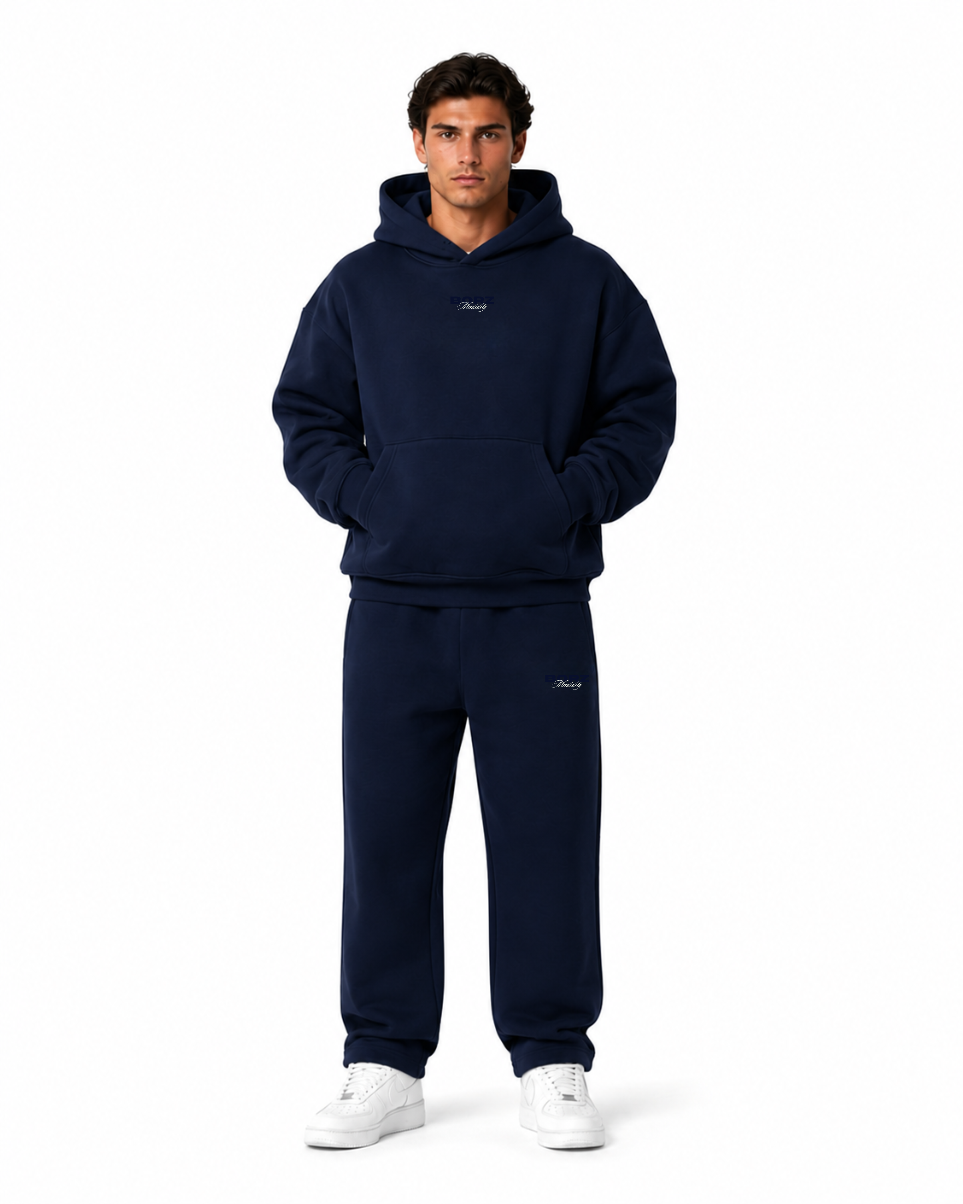 The Borz Mentality Tracksuit (pants) - navy blue
