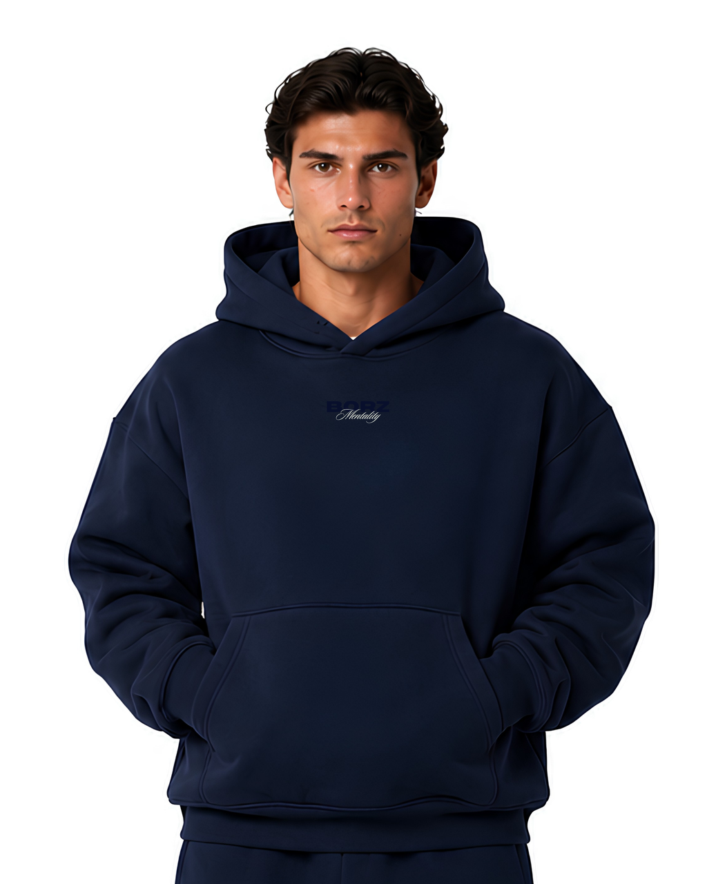 THE BORZ MENTALITY - Hoodie navy blue
