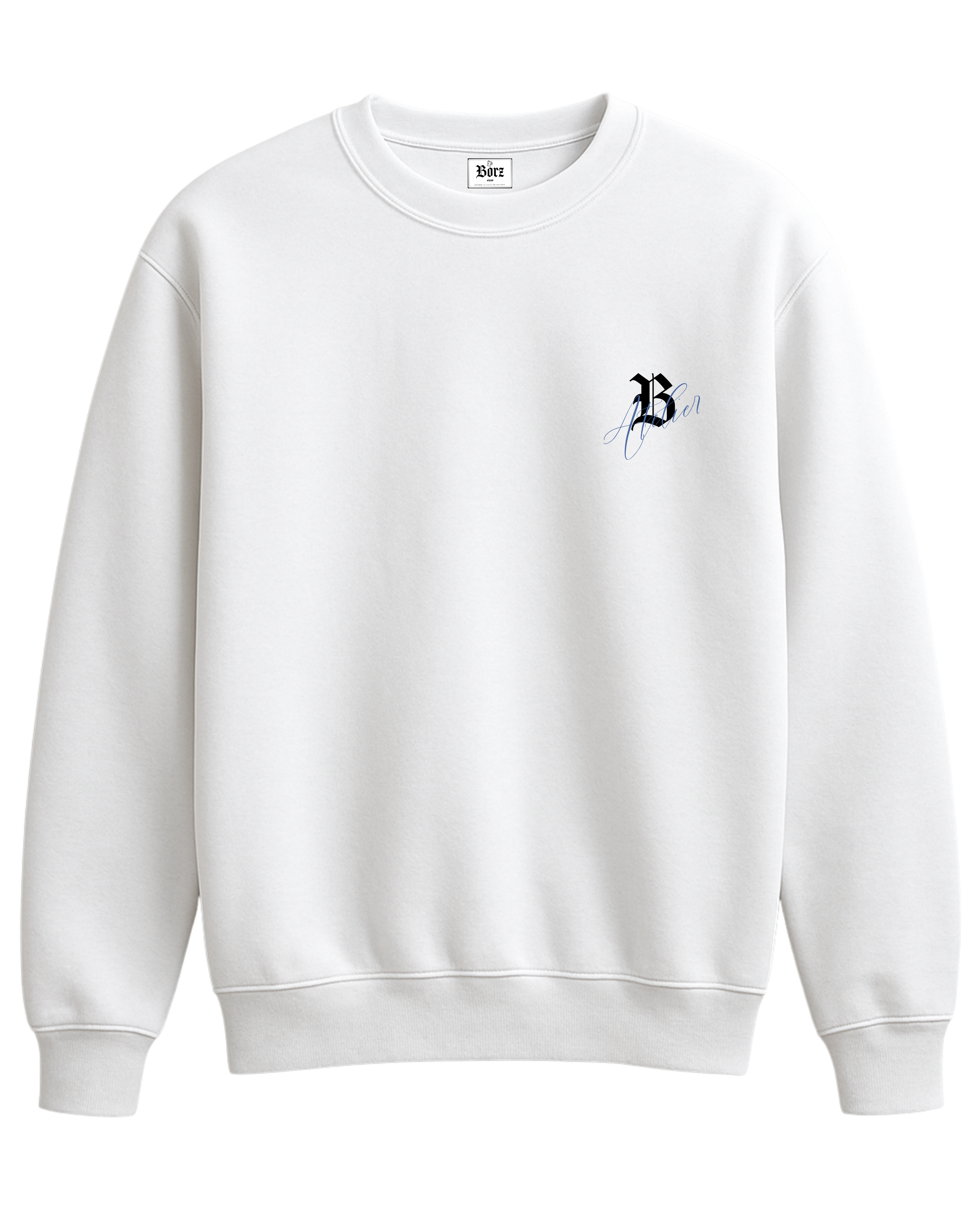 Pure Flow - white Sweatshirt - 400 gsm - 100% French Terry
