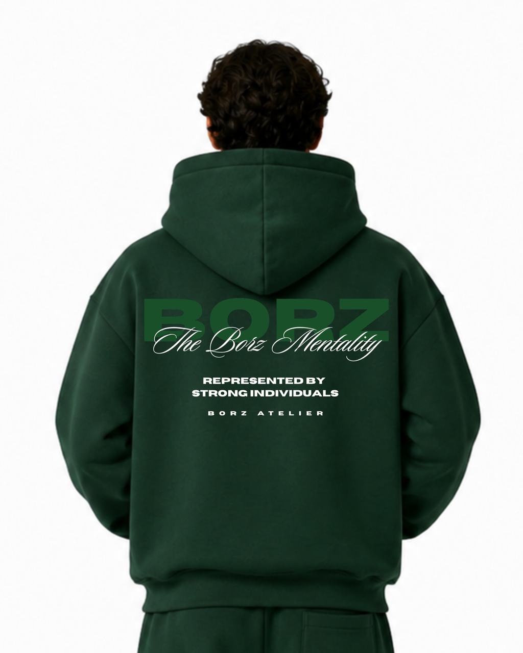 THE BORZ MENTALITY - Hoodie green