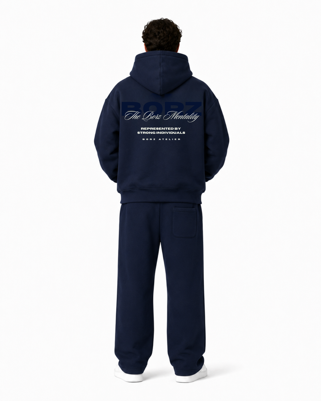 The Borz Mentality Tracksuit (pants) - navy blue