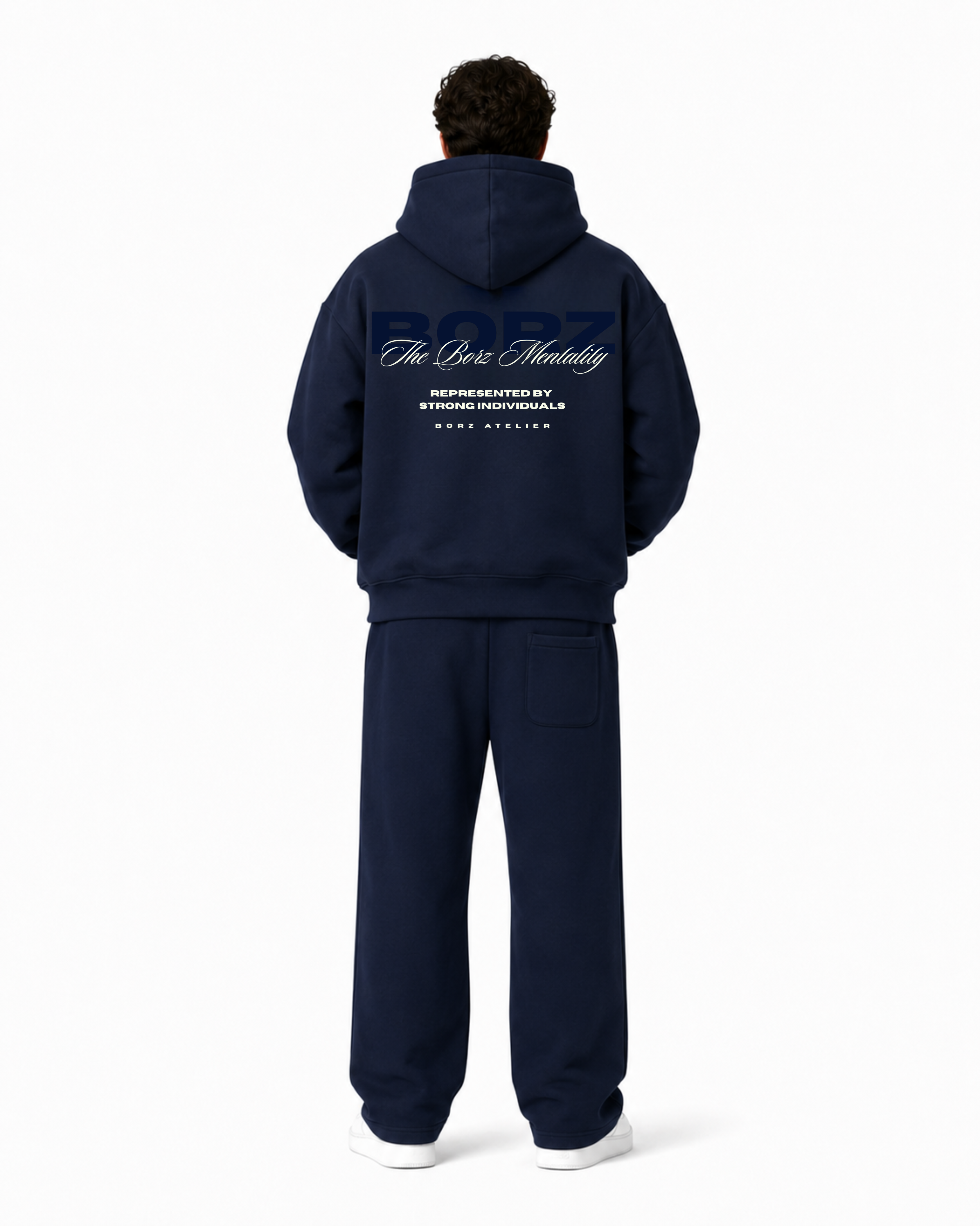 The Borz Mentality Tracksuit (pants) - navy blue