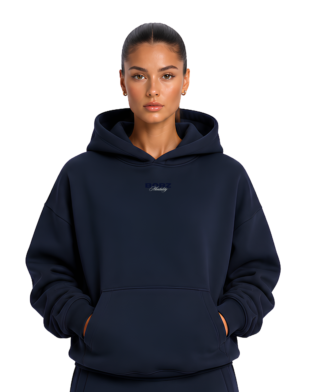 THE BORZ MENTALITY - Hoodie navy blue