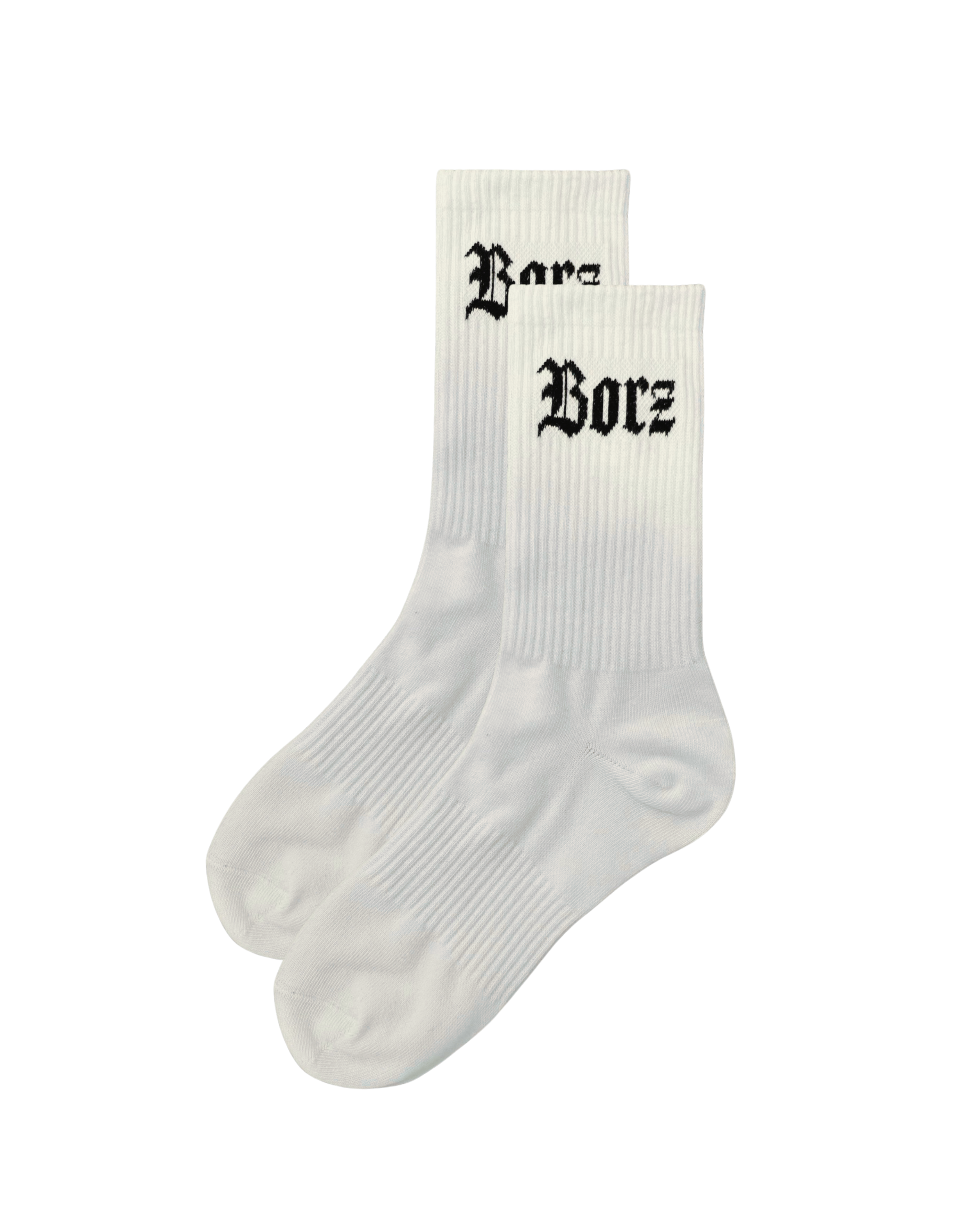 Borz Mentality Socks 1 Pack - white