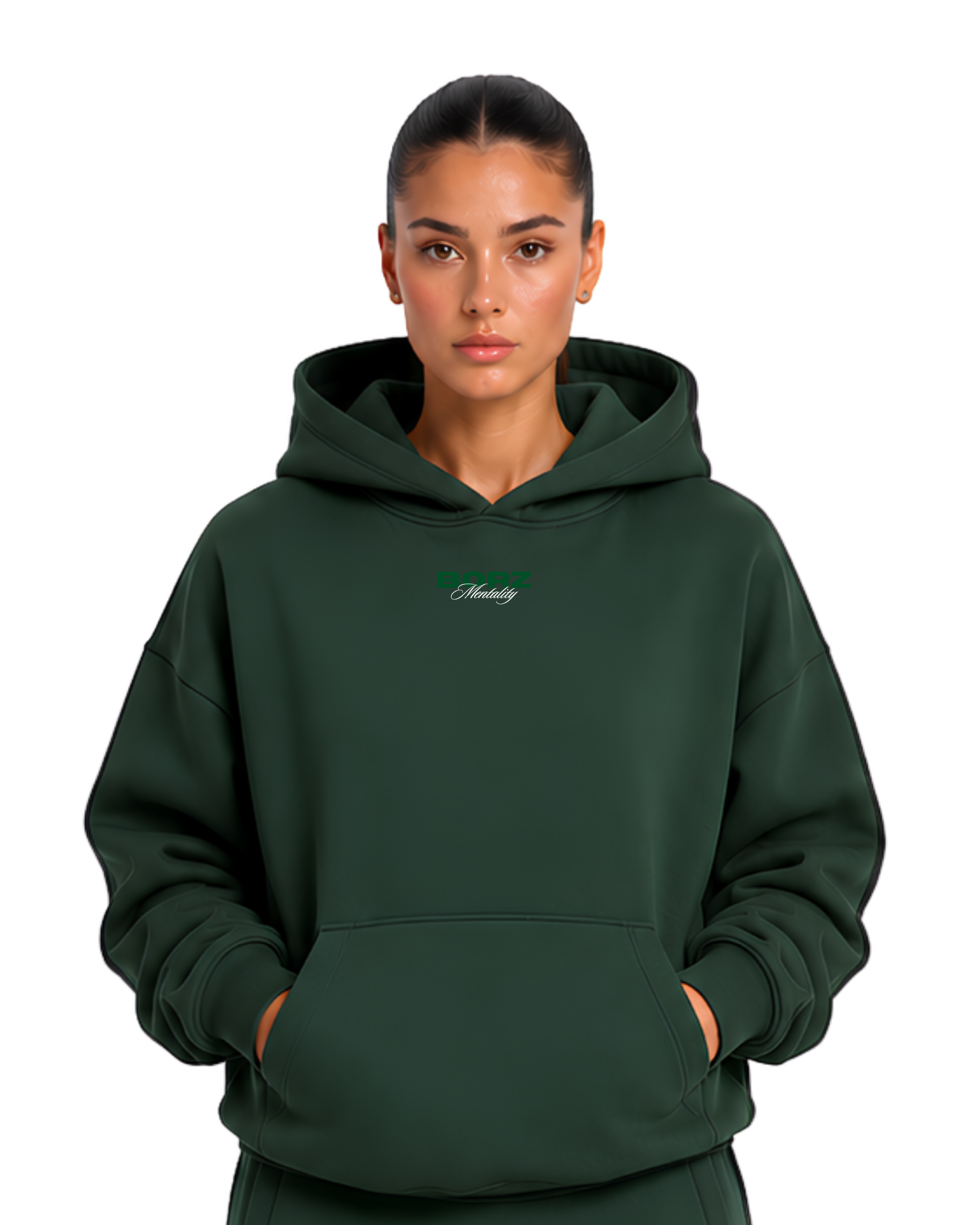 THE BORZ MENTALITY - Hoodie green