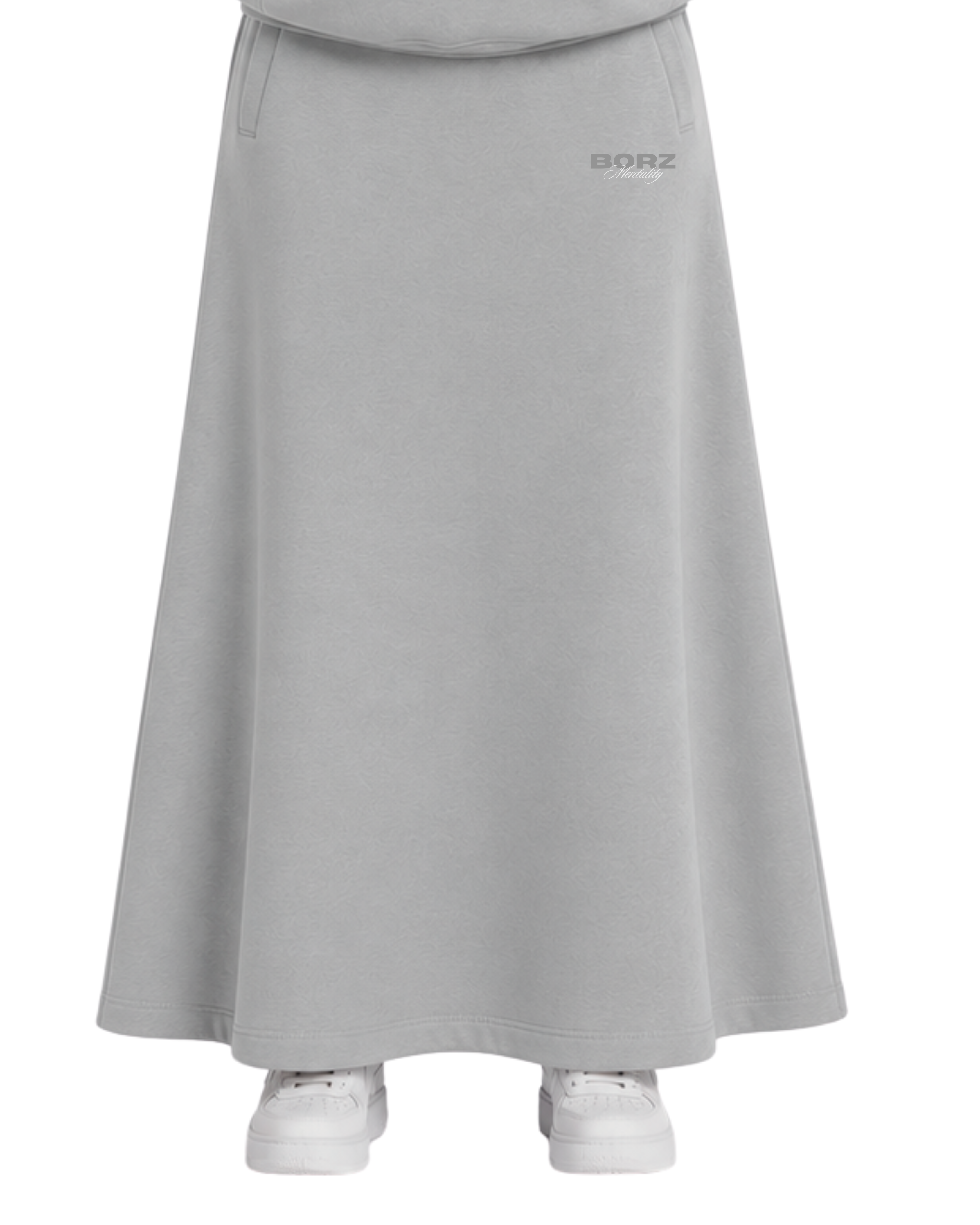 THE BORZ MENTALITY - skirt gray