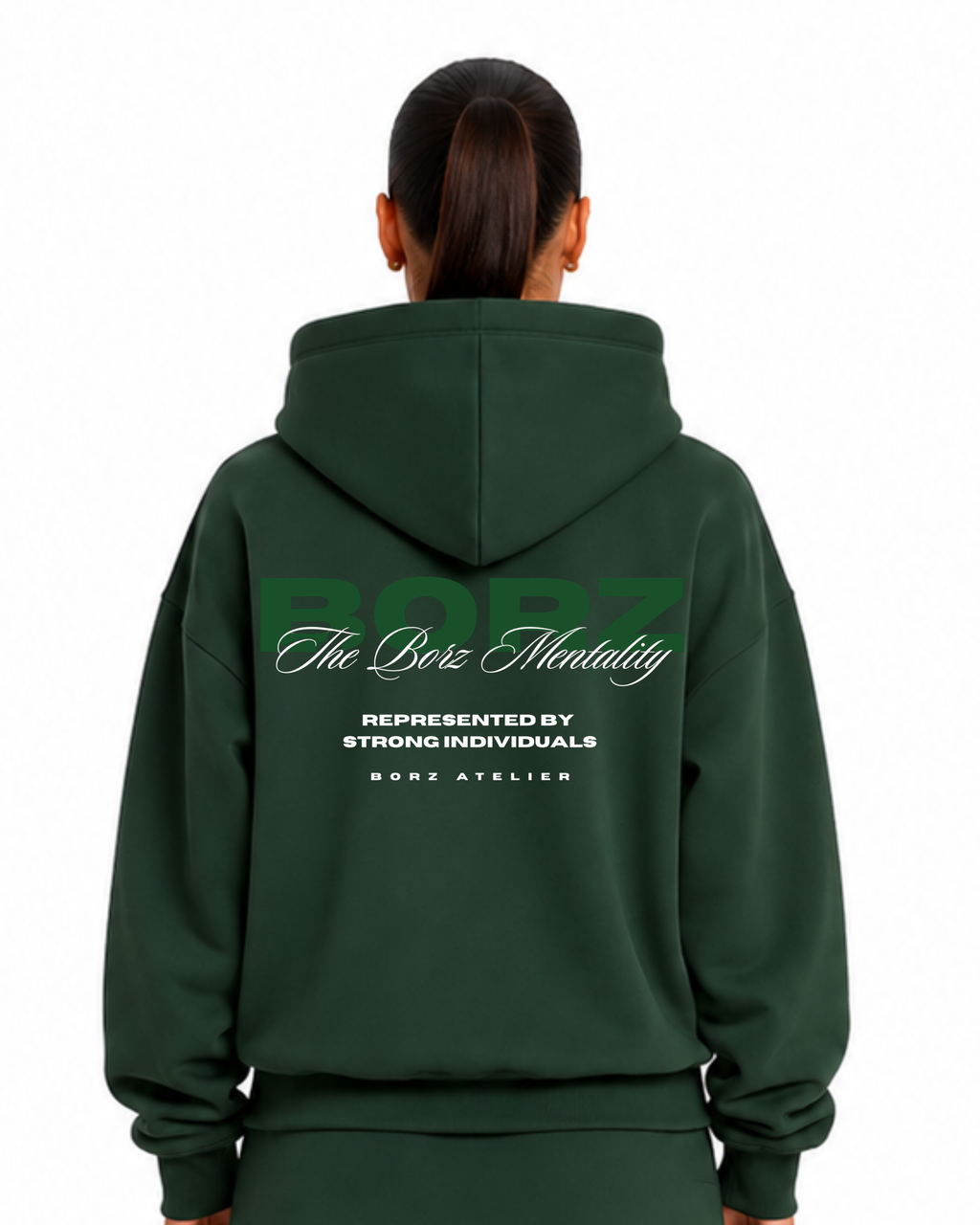 THE BORZ MENTALITY - Hoodie green