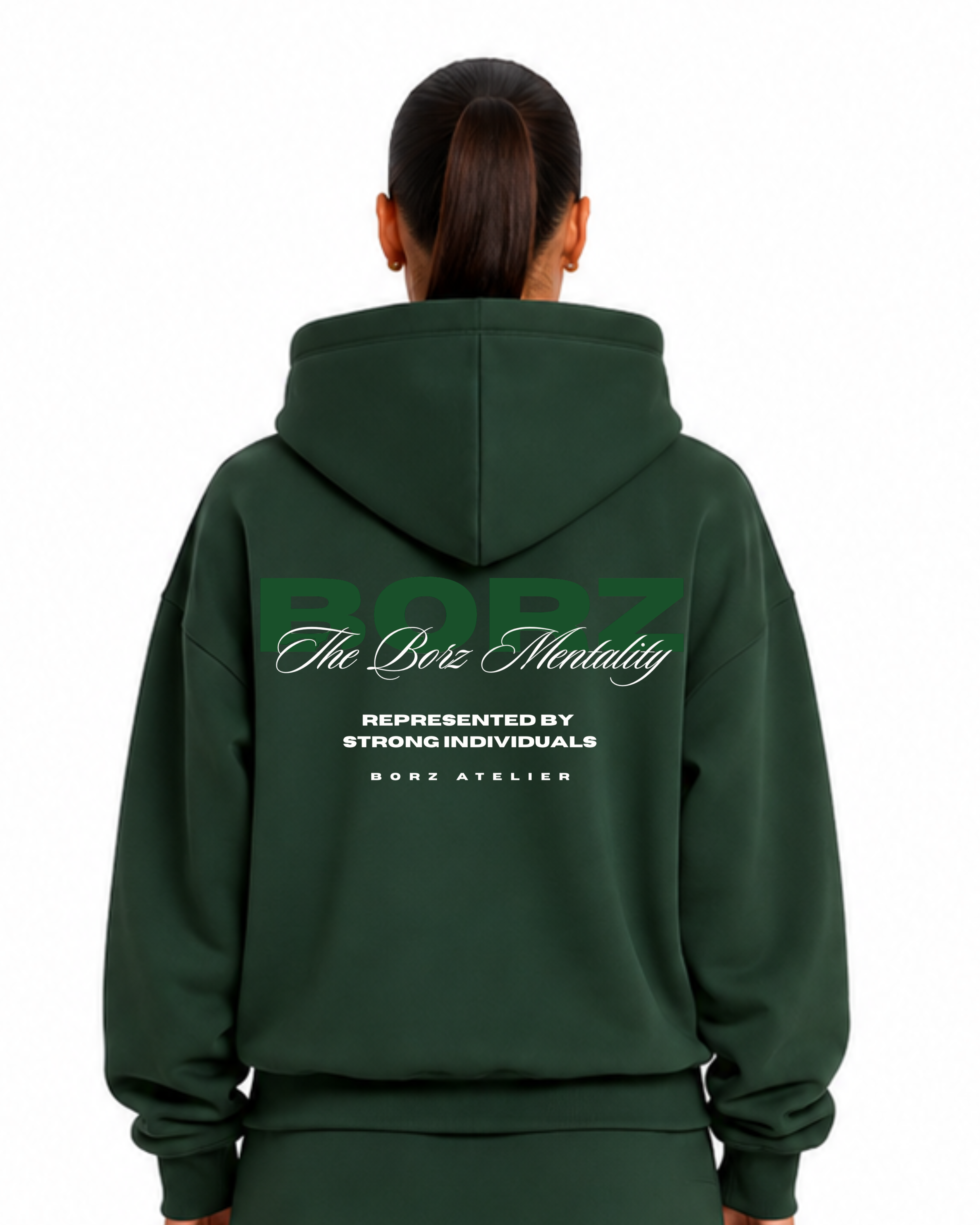 THE BORZ MENTALITY - Hoodie green