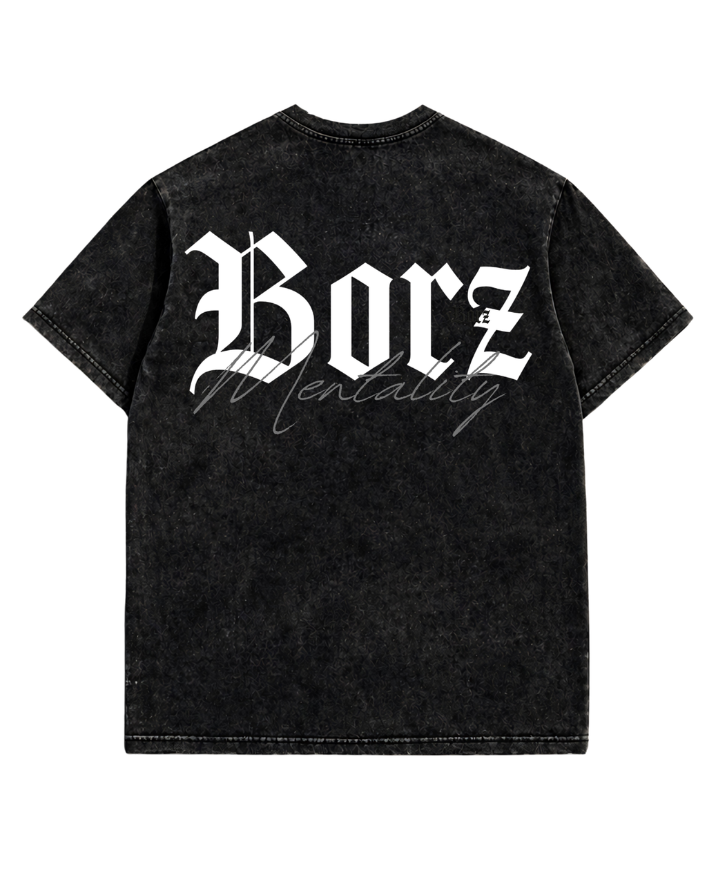 PRE-ORDER: The Borz Mentality - washed long T-shirt - oversized