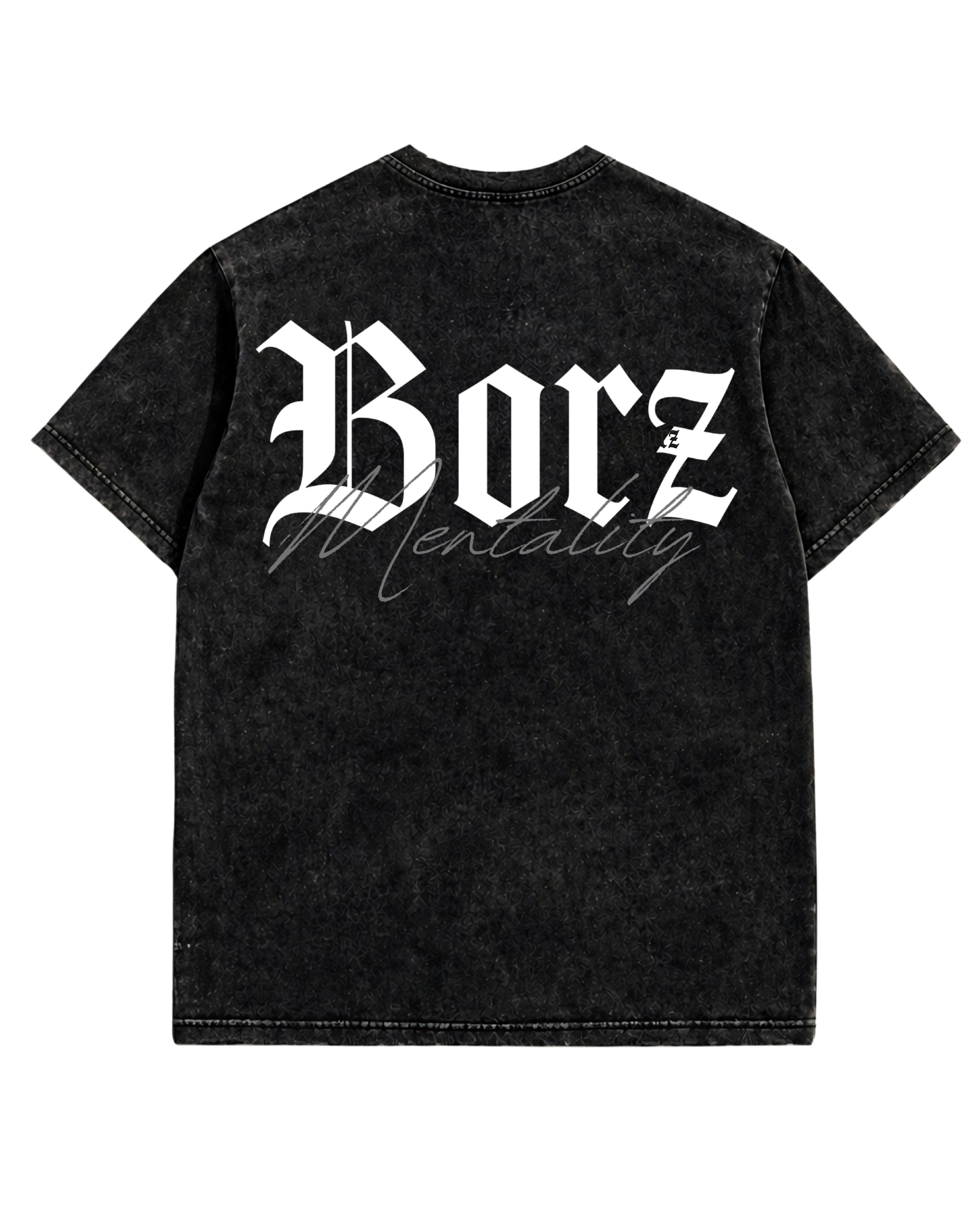 PRE-ORDER: The Borz Mentality - washed long T-shirt - oversized