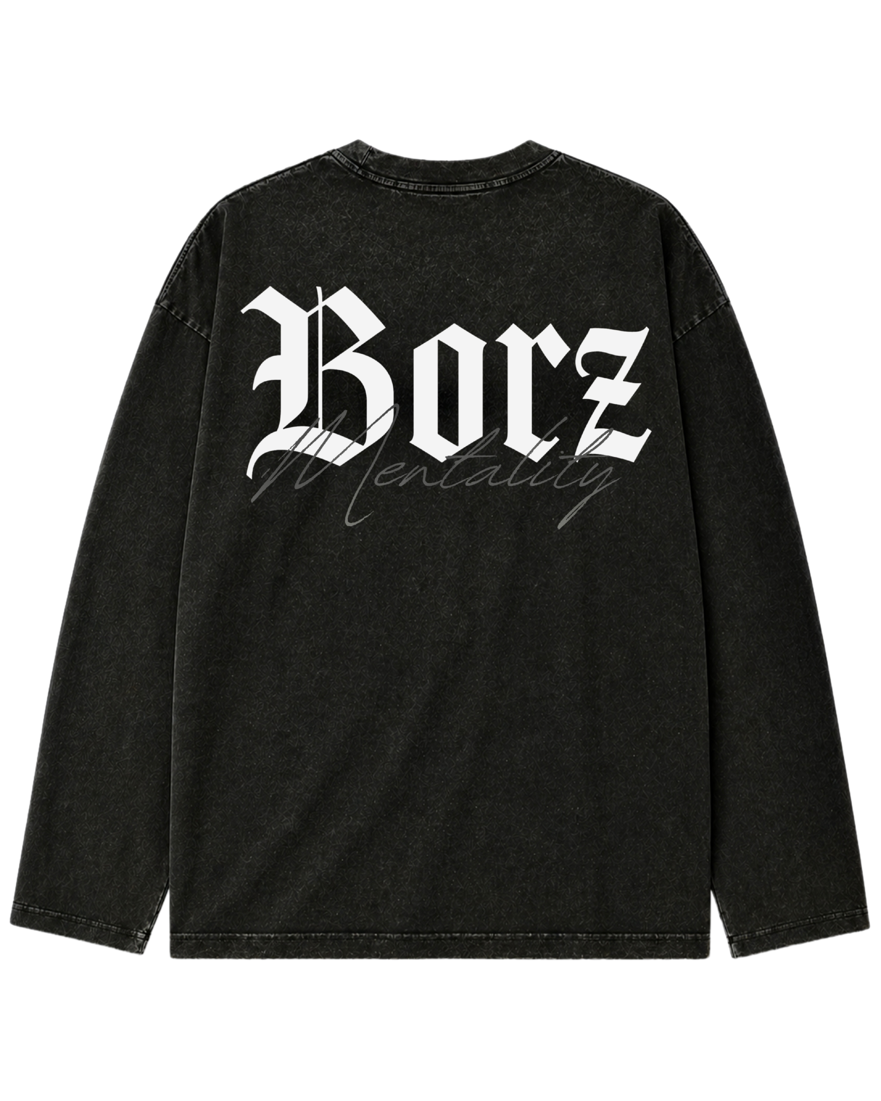 PRE-ORDER: The Borz Mentality - washed long sleeve Shirt - oversized