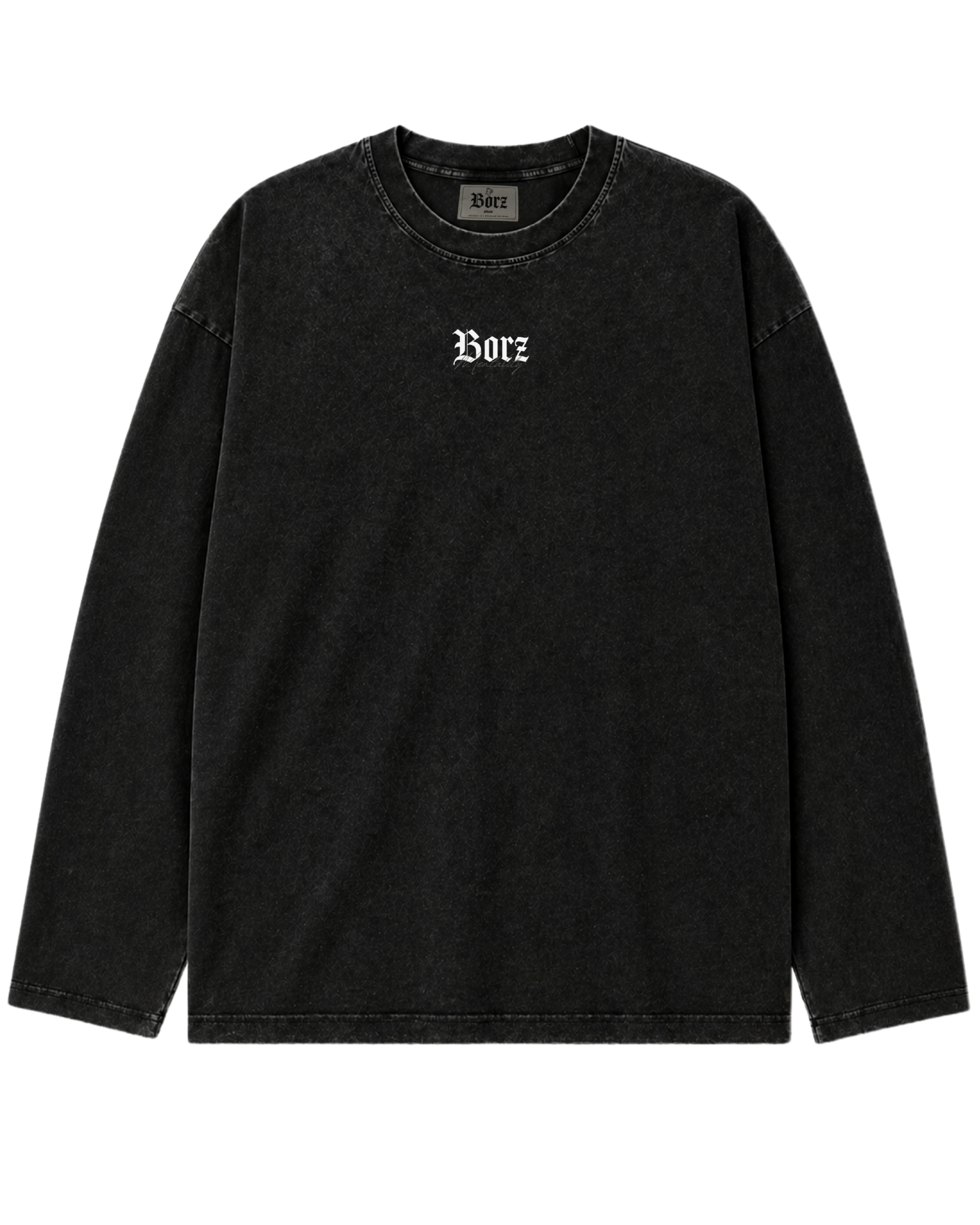 PRE-ORDER: The Borz Mentality - washed long sleeve Shirt - oversized