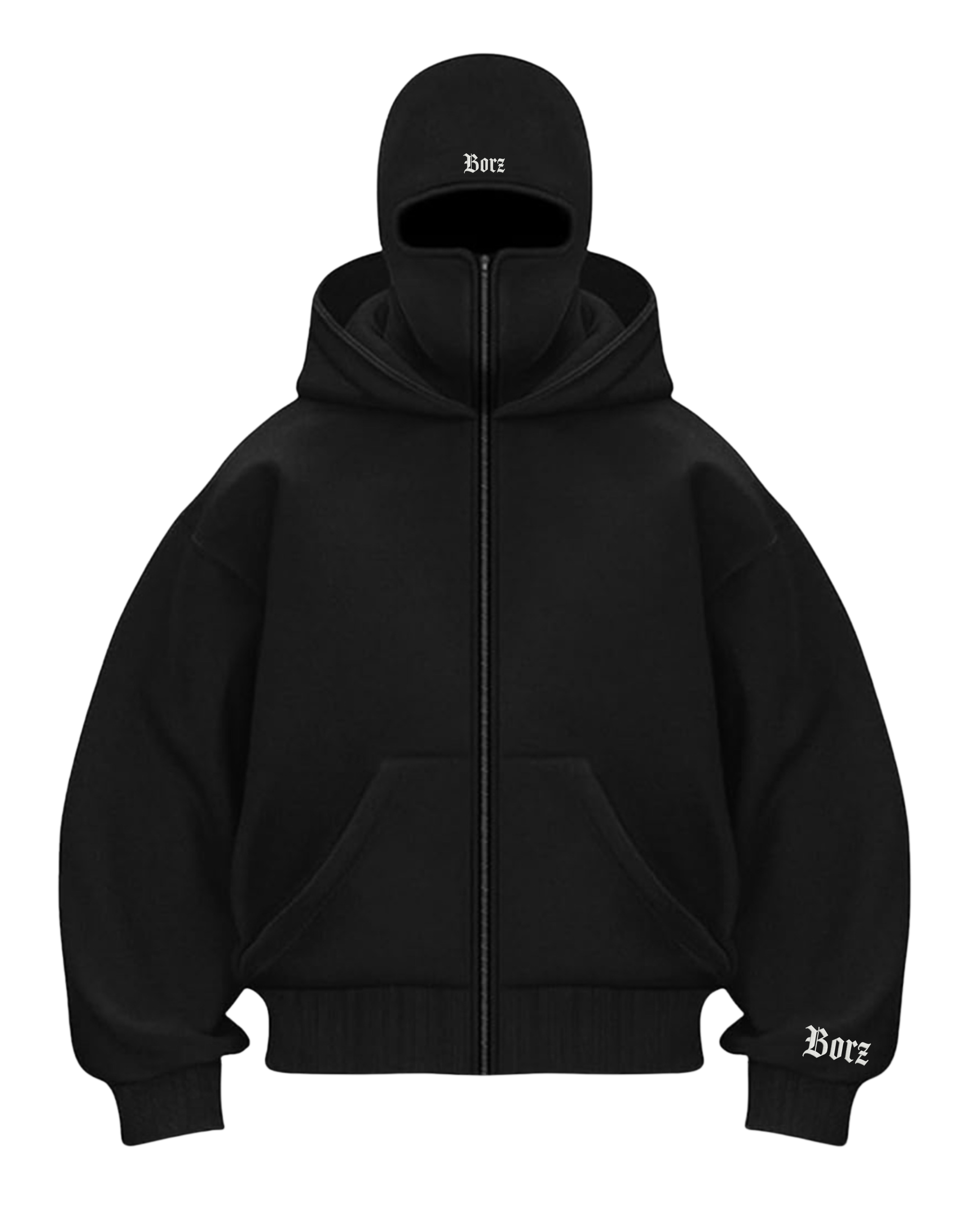 BORZ Run - Zipper - UNISEX - Black