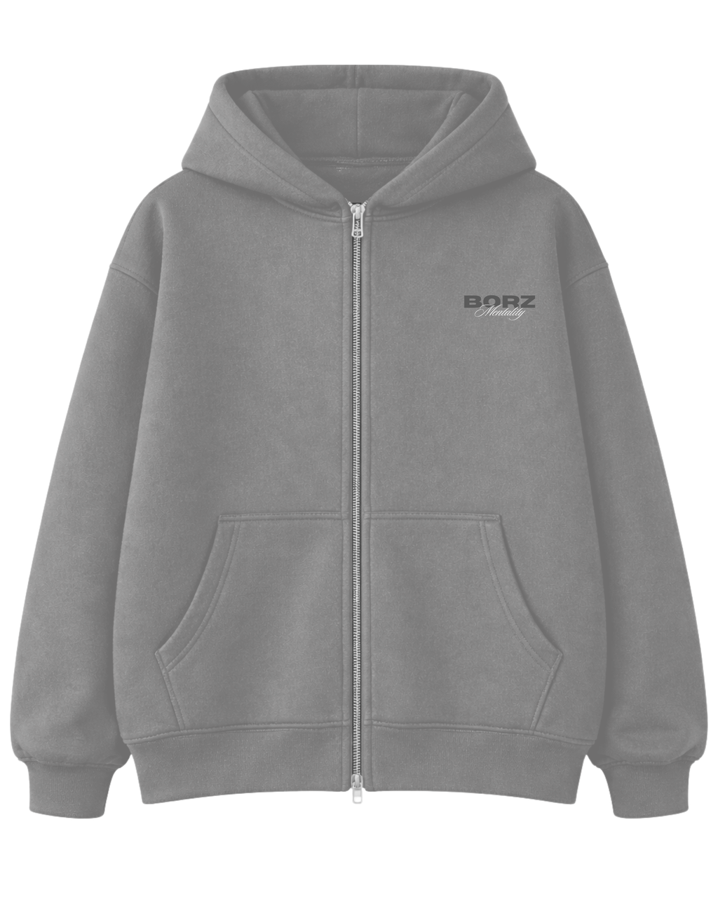 THE BORZ MENTALITY - Zipper jacket gray