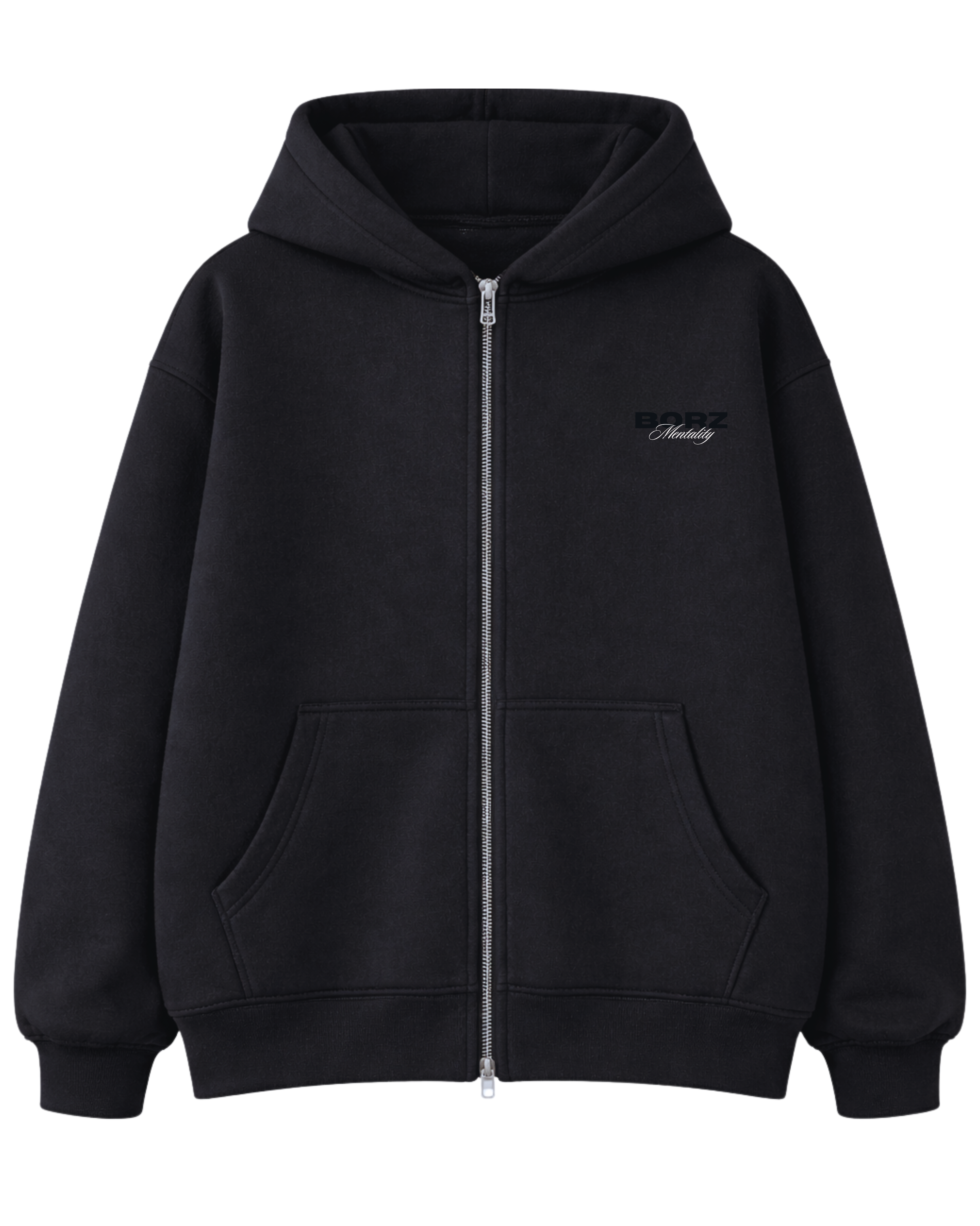 THE BORZ MENTALITY - Zipper jacket black - pre-order