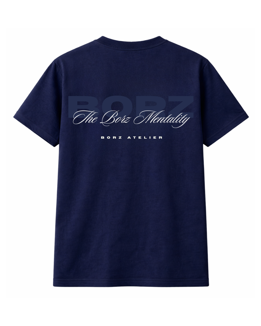 THE BORZ MENTALITY - T-shirt  navy blue