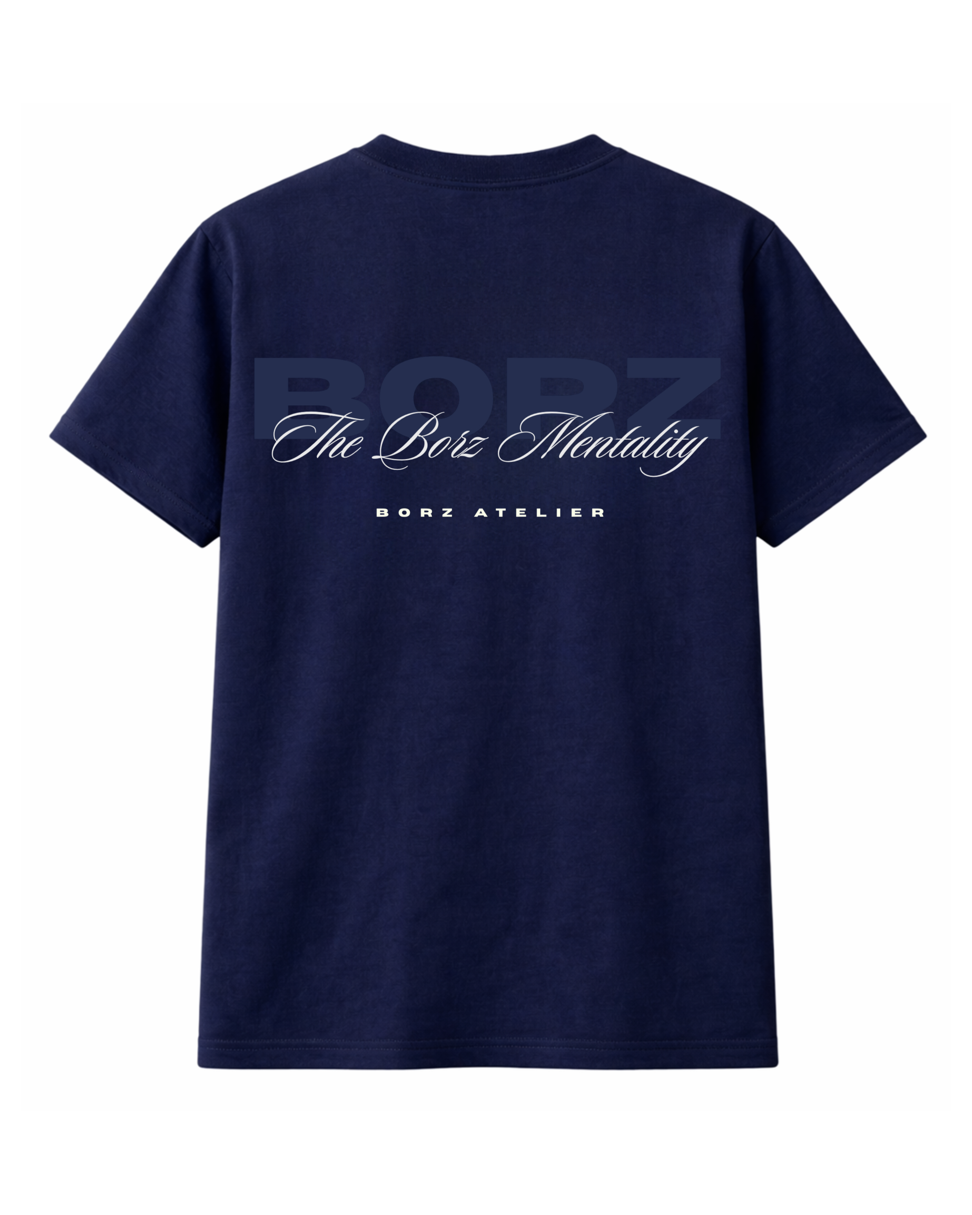 THE BORZ MENTALITY - T-shirt  navy blue