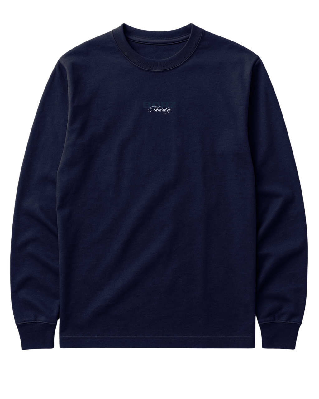 THE BORZ MENTALITY - Long Sleeve navy blue