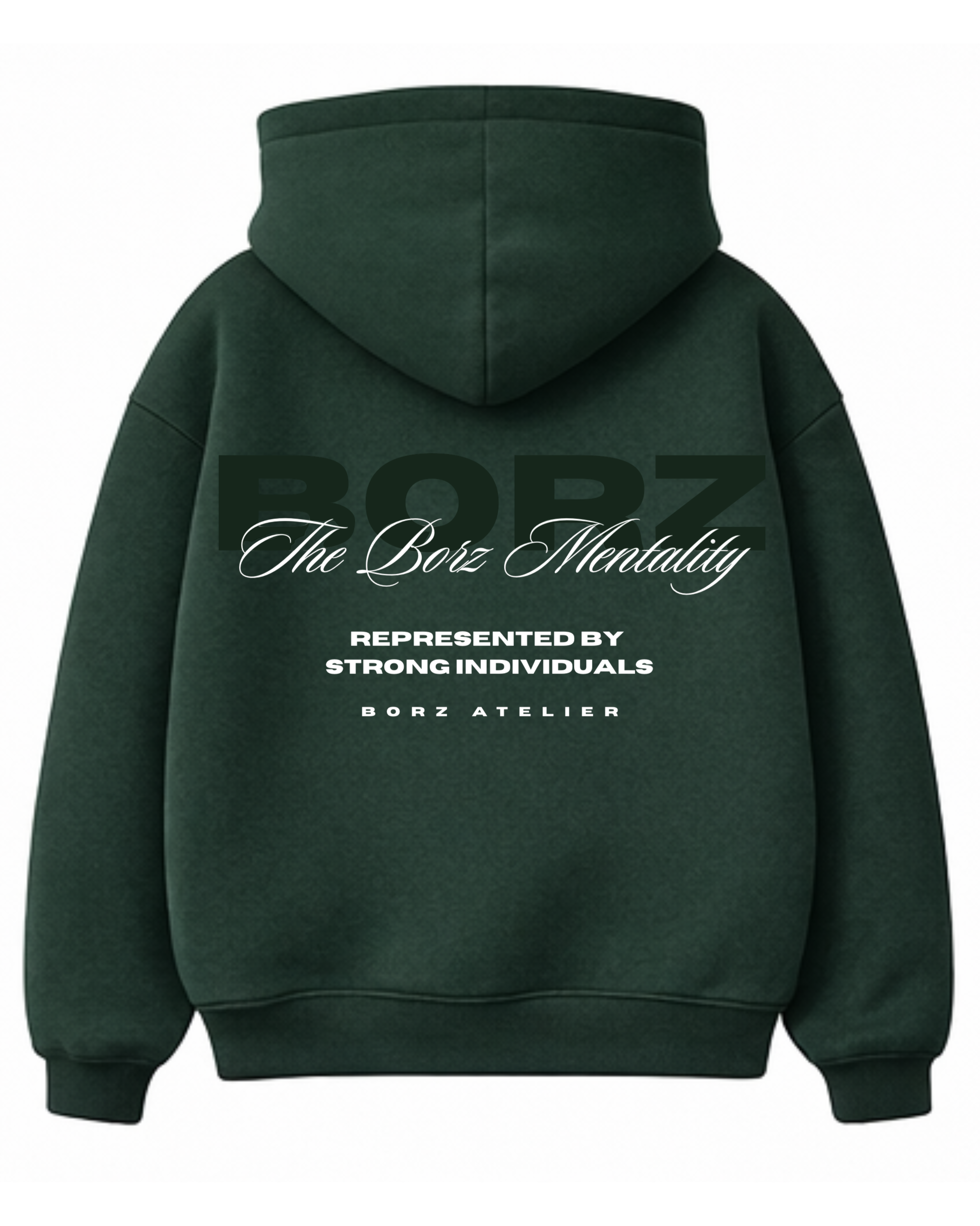 THE BORZ MENTALITY - Hoodie green - pre-order