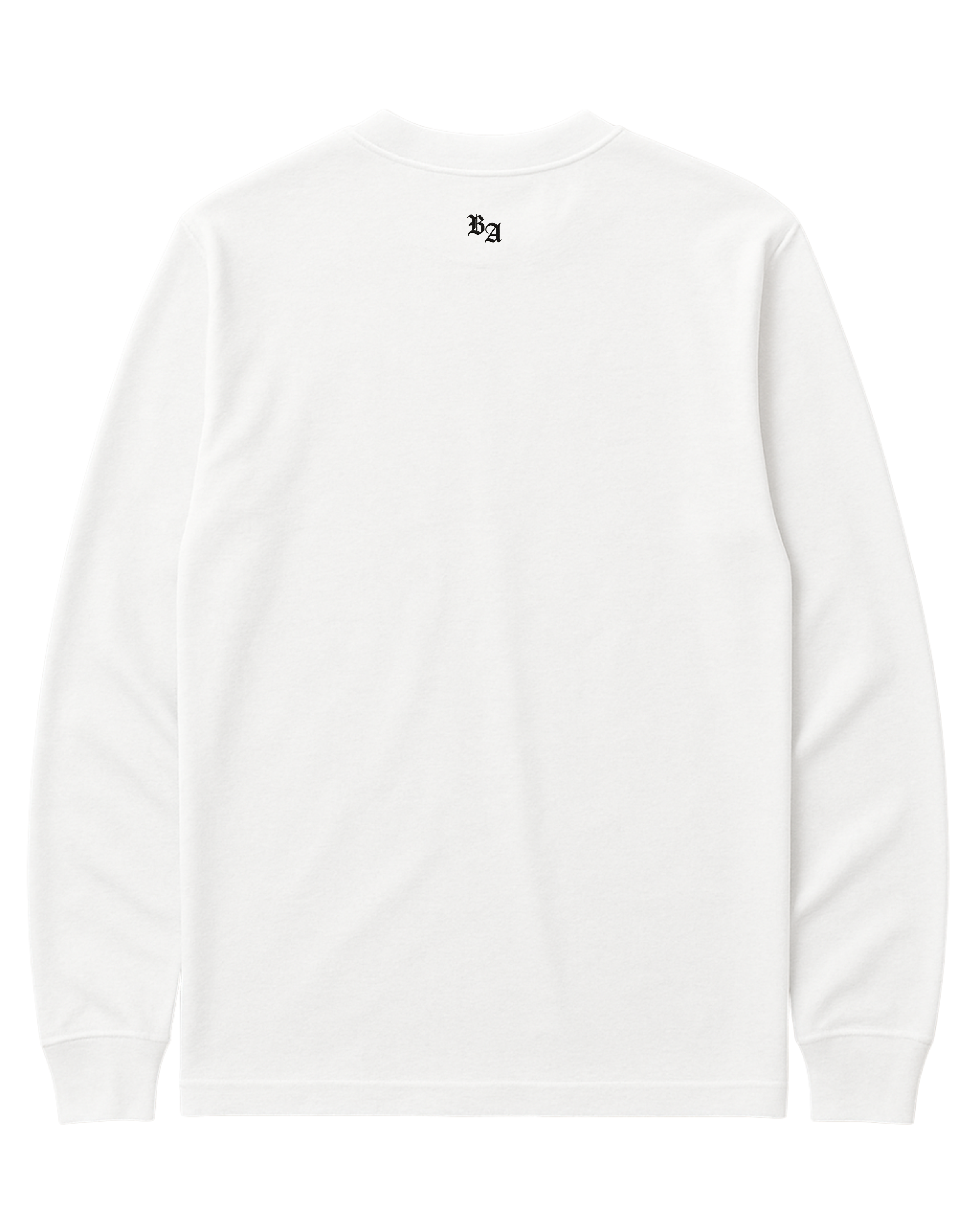 Borz Mentality Long Sleeve Shirt - white