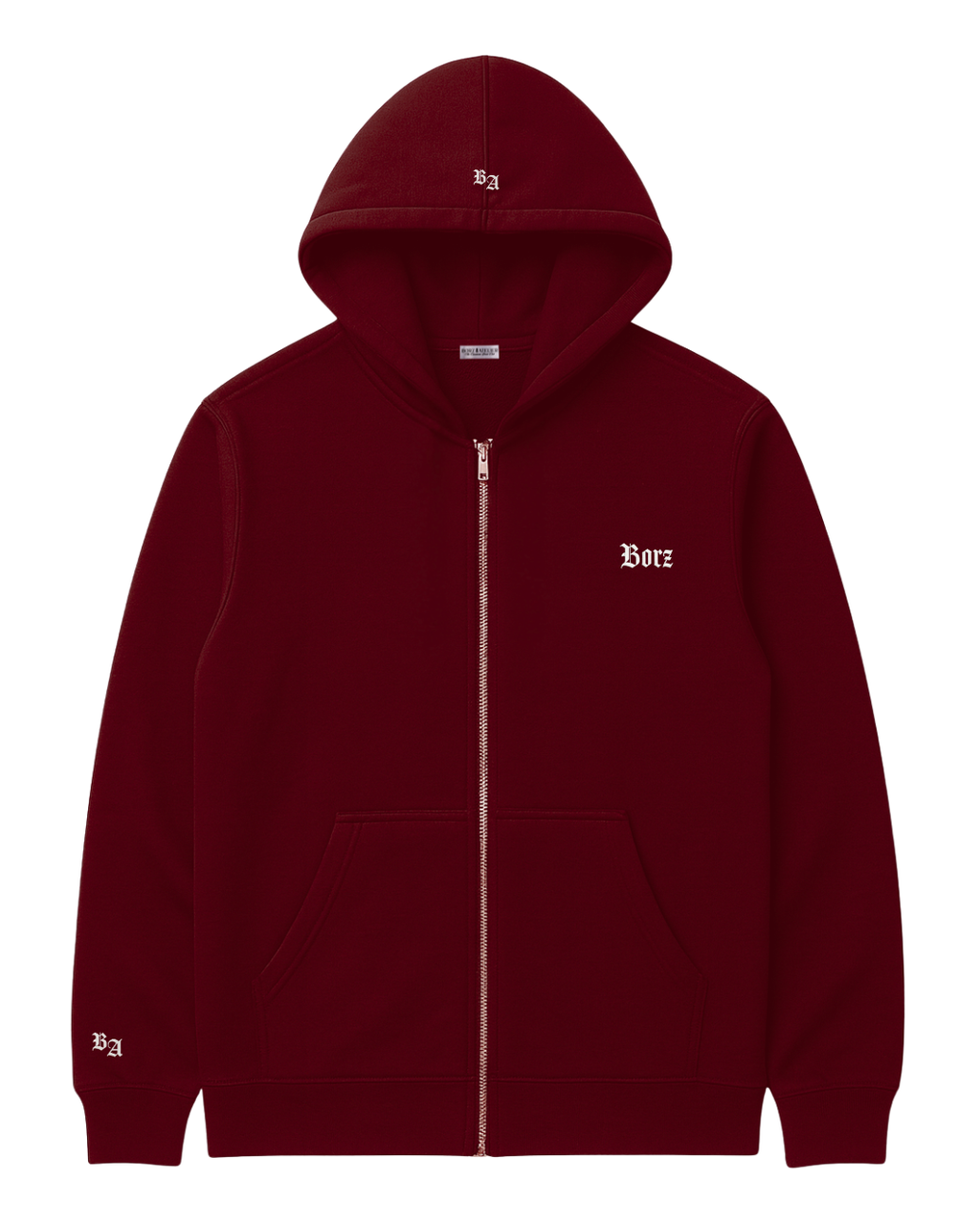 Pre-order: Borz Mentality Zip Jacket - deep red