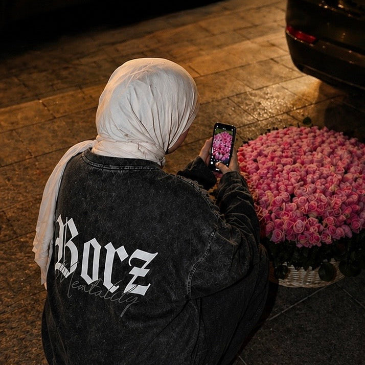 PRE-ORDER: The Borz Mentality - washed long sleeve Shirt - oversized
