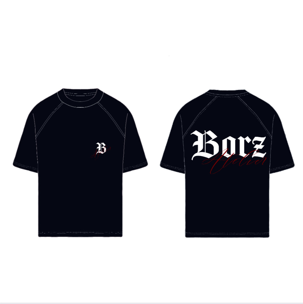 Noir Flow - black T-shirt - 305 gsm - 100% Cotton