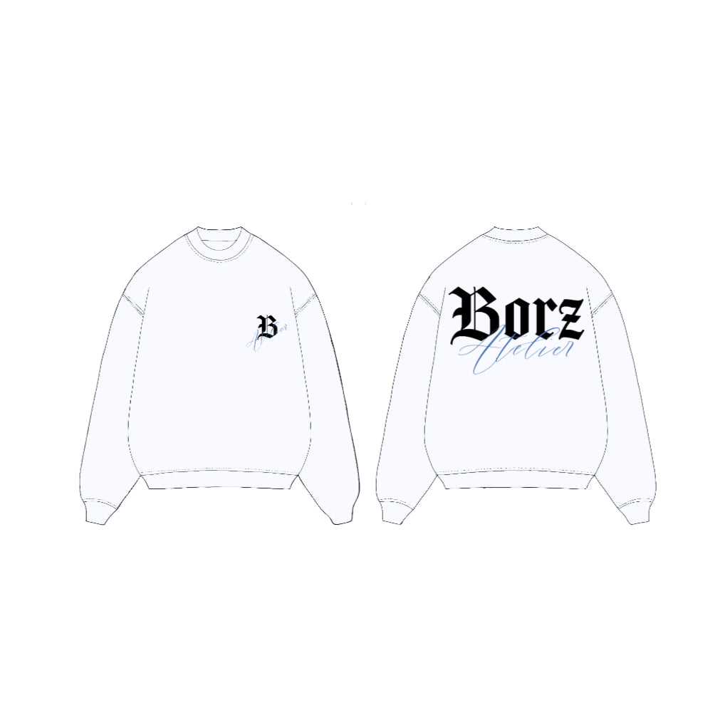 Pure Flow - white Sweatshirt - 400 gsm - 100% French Terry