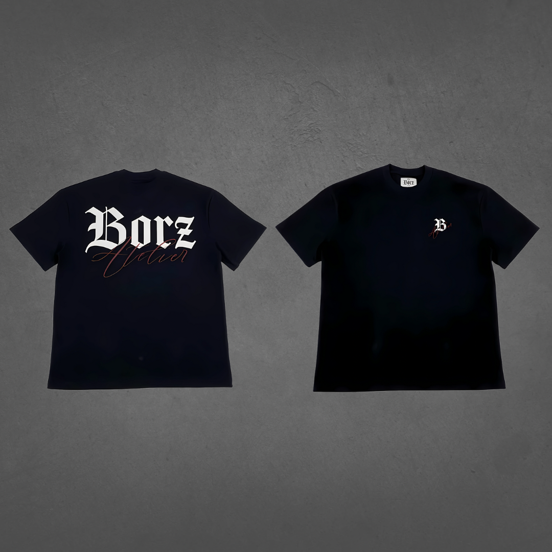 Noir Flow - black T-shirt - 305 gsm - 100% Cotton