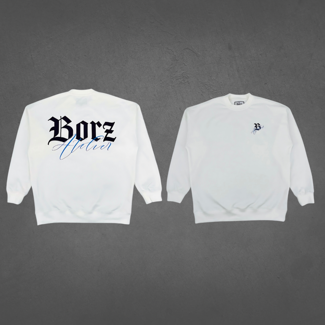 Pure Flow - white Sweatshirt - 400 gsm - 100% French Terry