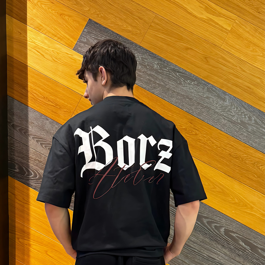 Noir Flow - black T-shirt - 305 gsm - 100% Cotton