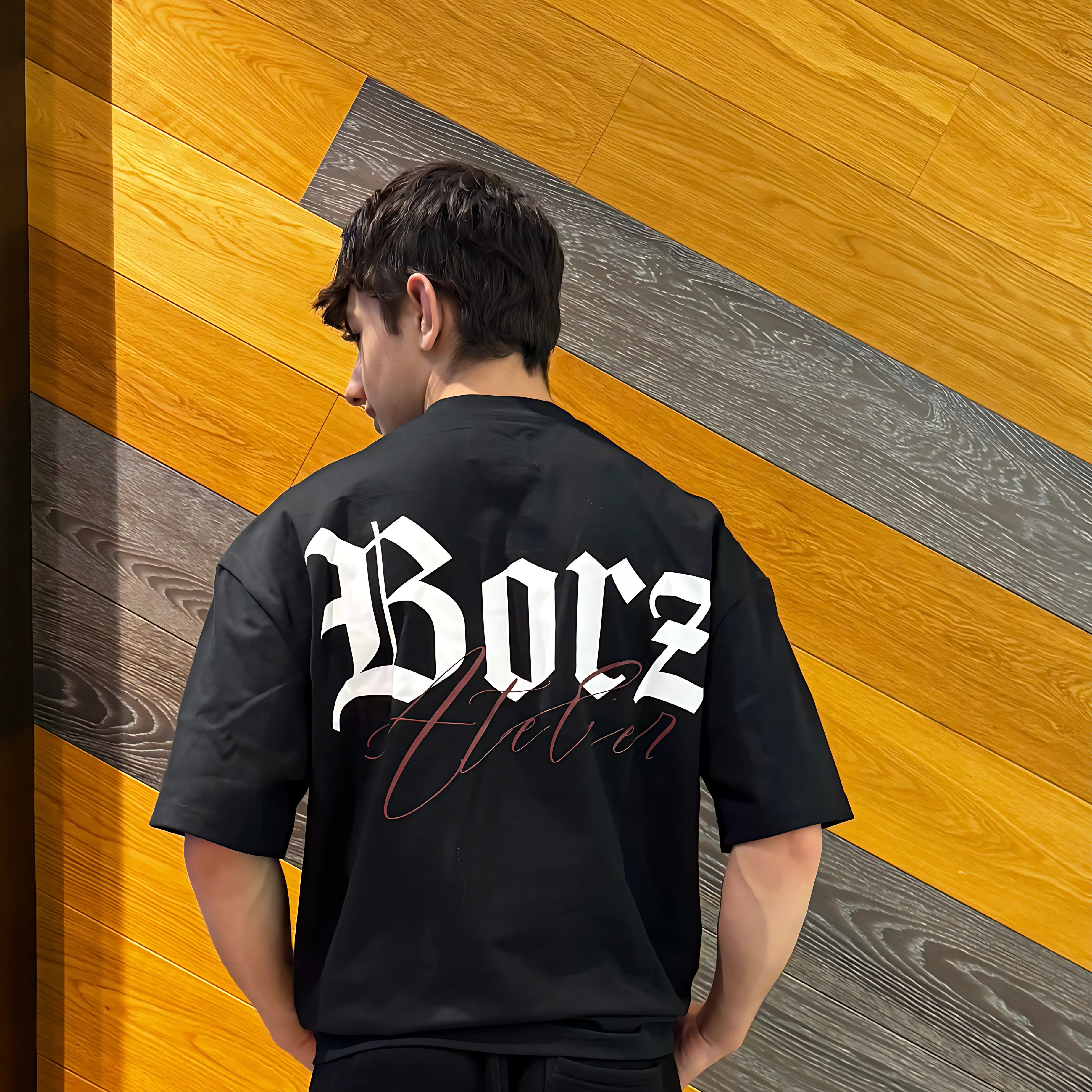 Noir Flow - black T-shirt - 305 gsm - 100% Cotton