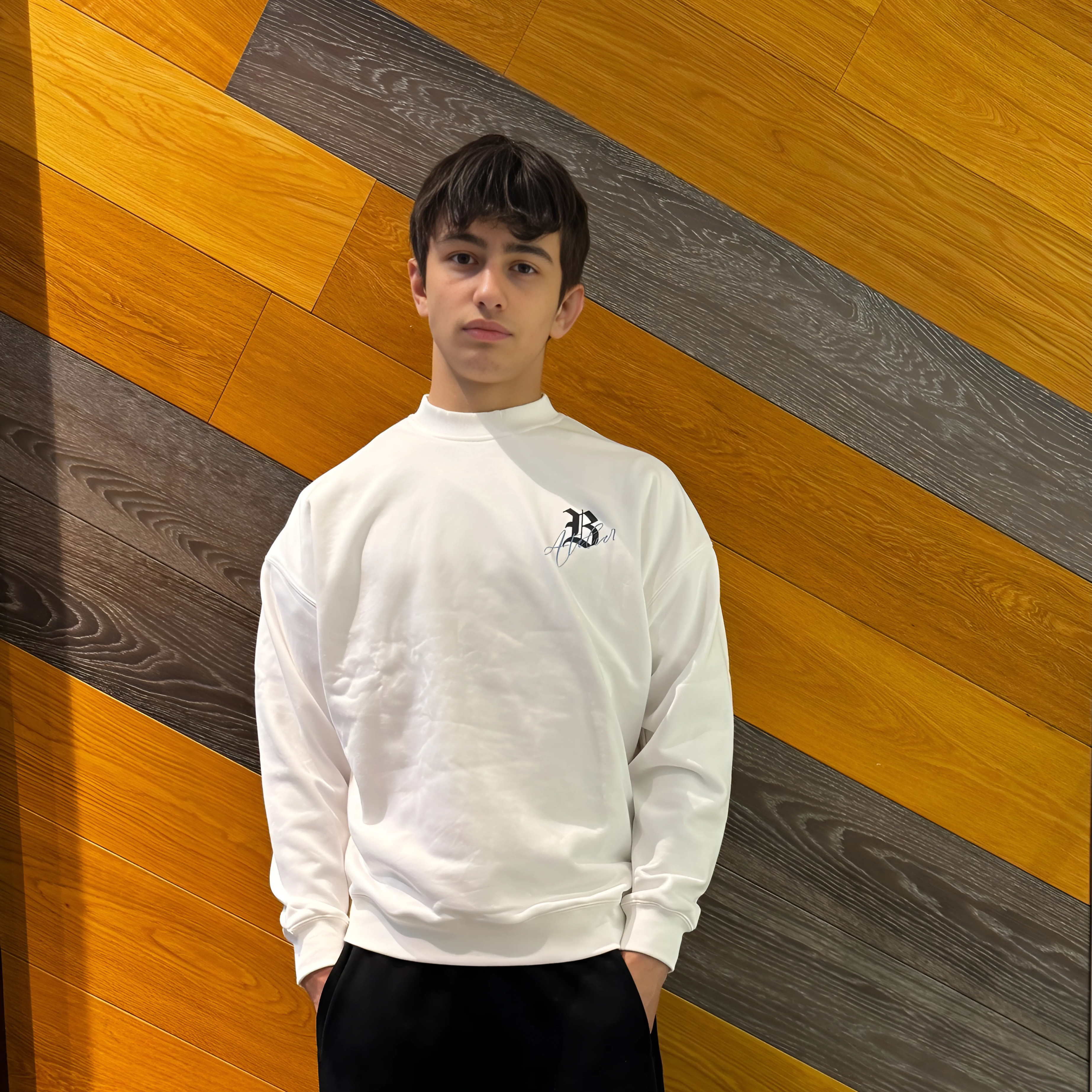 Pure Flow - white Sweatshirt - 400 gsm - 100% French Terry