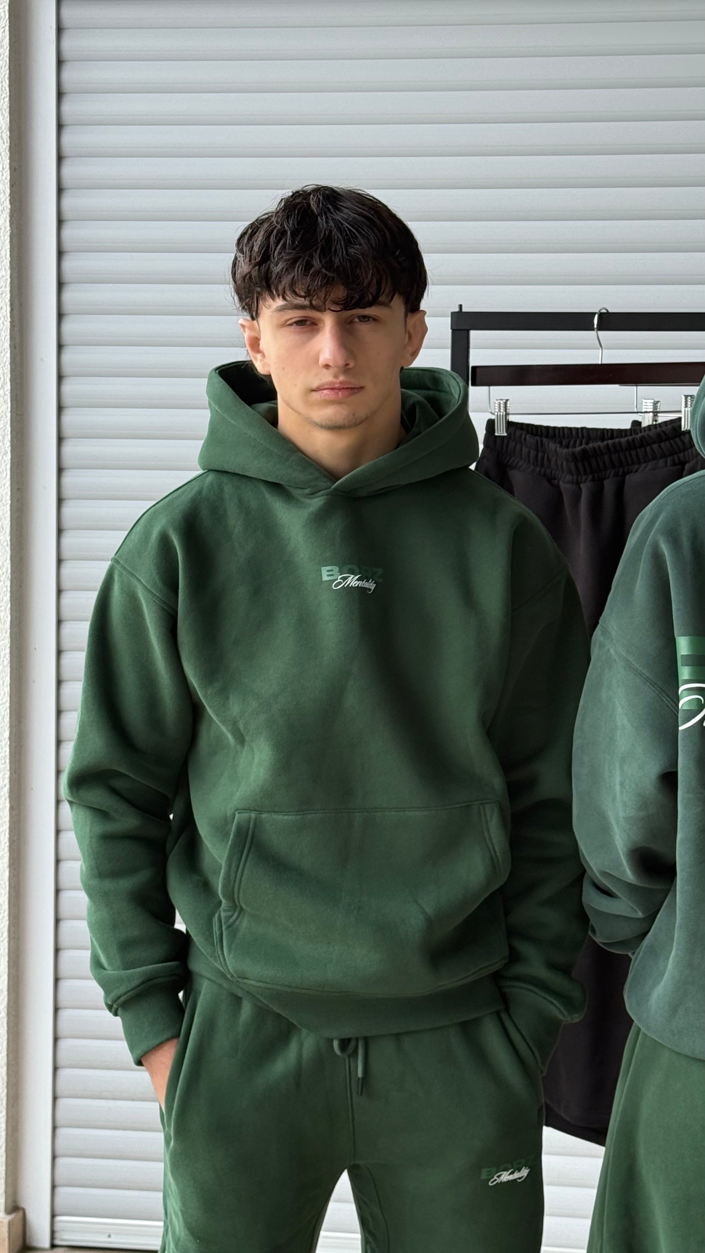 THE BORZ MENTALITY - Hoodie green