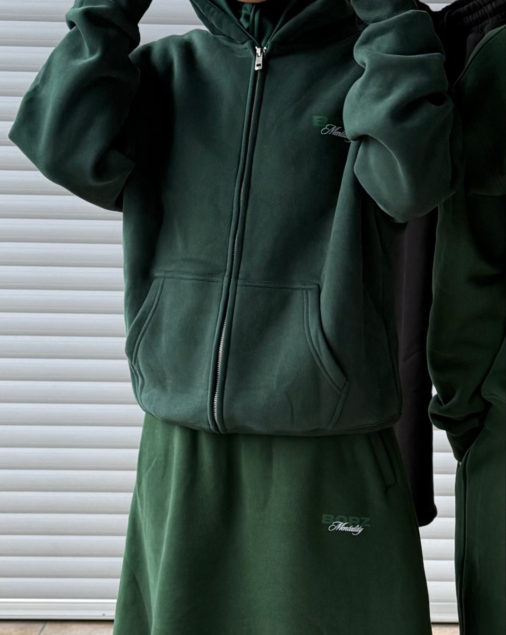 THE BORZ MENTALITY - Zipper jacket green