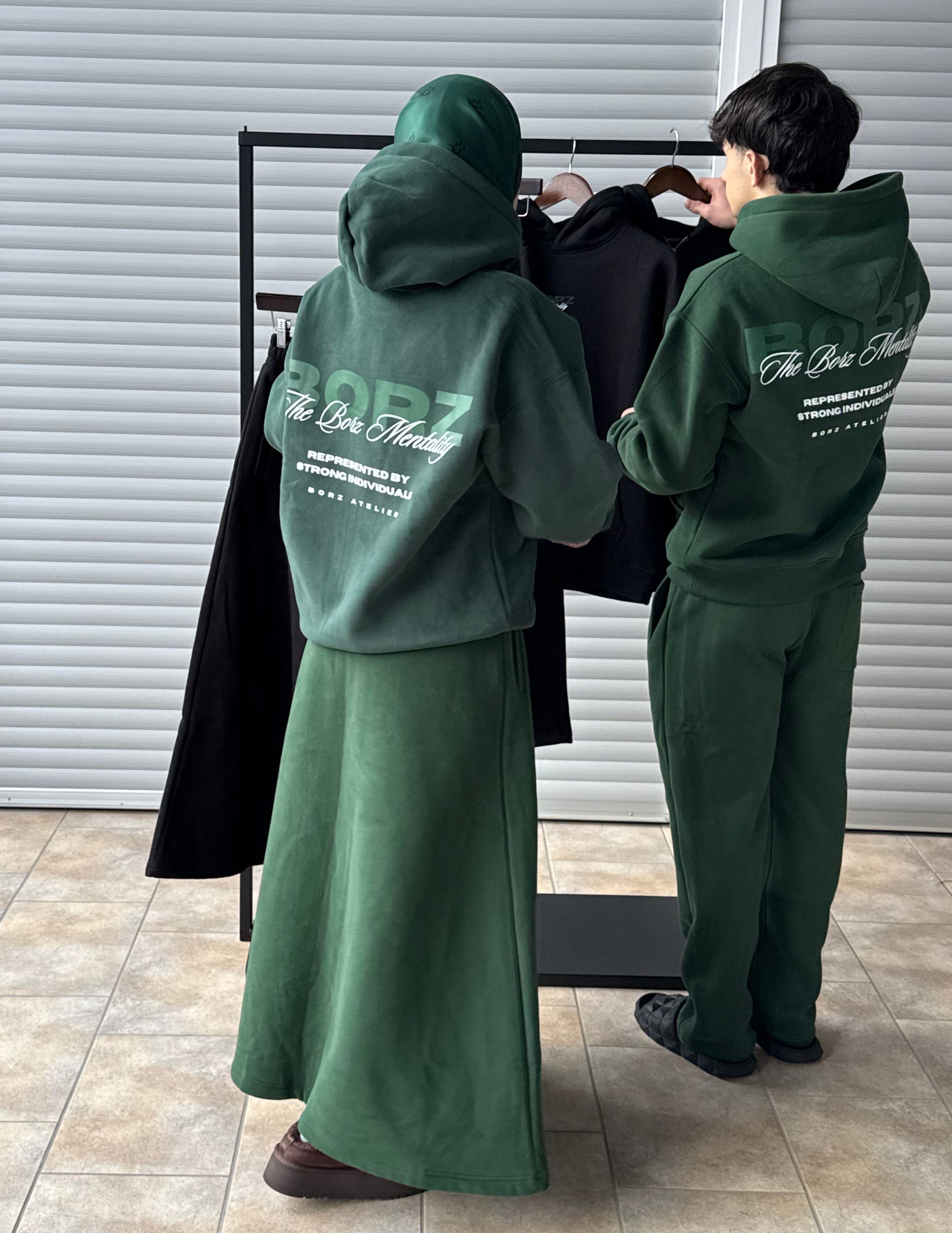 THE BORZ MENTALITY - Zipper jacket green