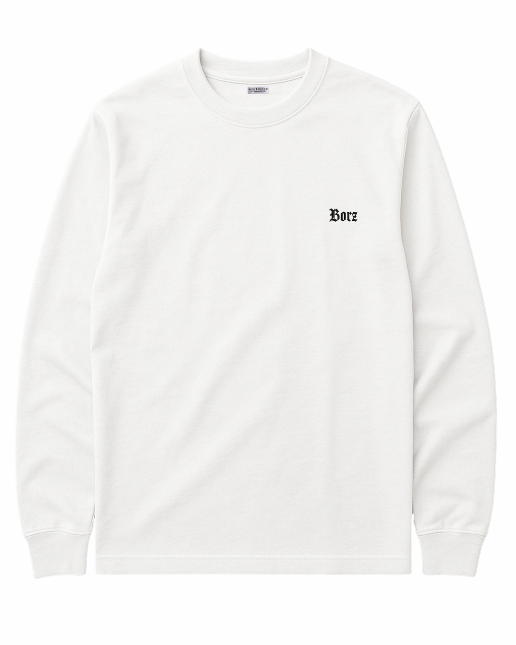 Borz Mentality Long Sleeve Shirt - white