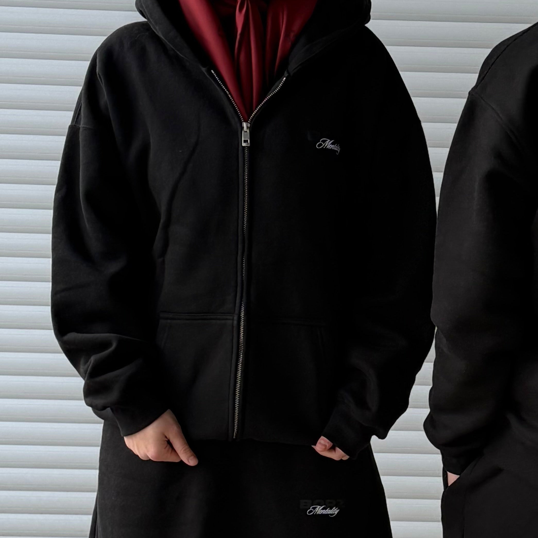 THE BORZ MENTALITY - Zipper jacket black