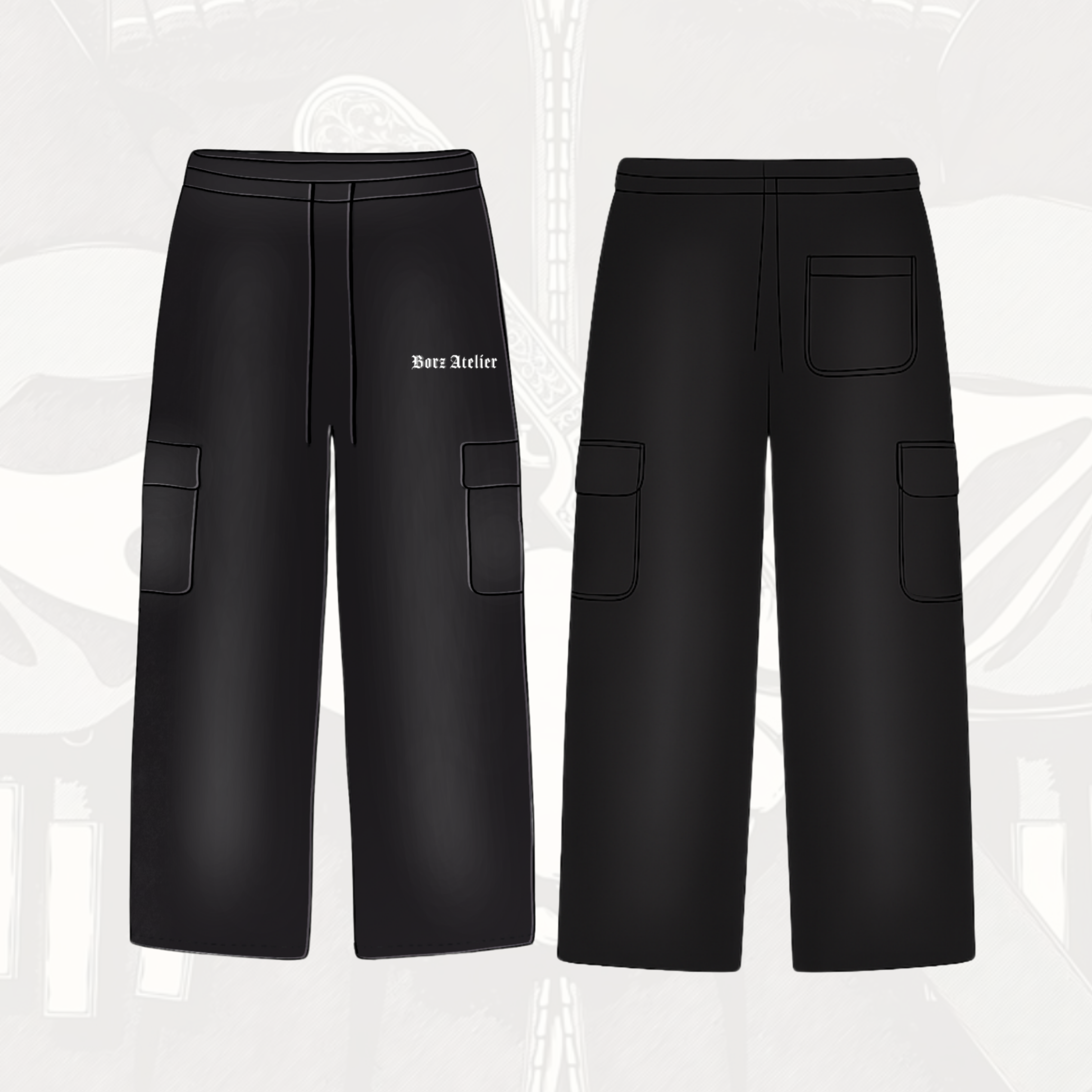 DAYMOHK Cargo Pants black