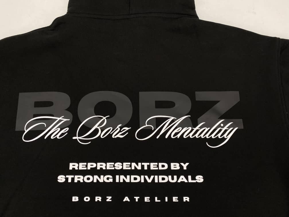 THE BORZ MENTALITY - Hoodie black - pre-order