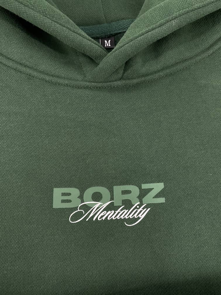 THE BORZ MENTALITY - Hoodie green - pre-order