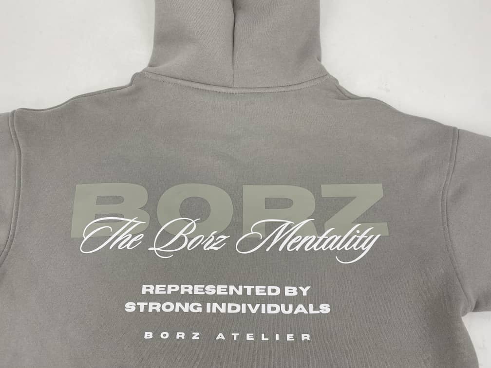 THE BORZ MENTALITY - Hoodie gray - pre-order