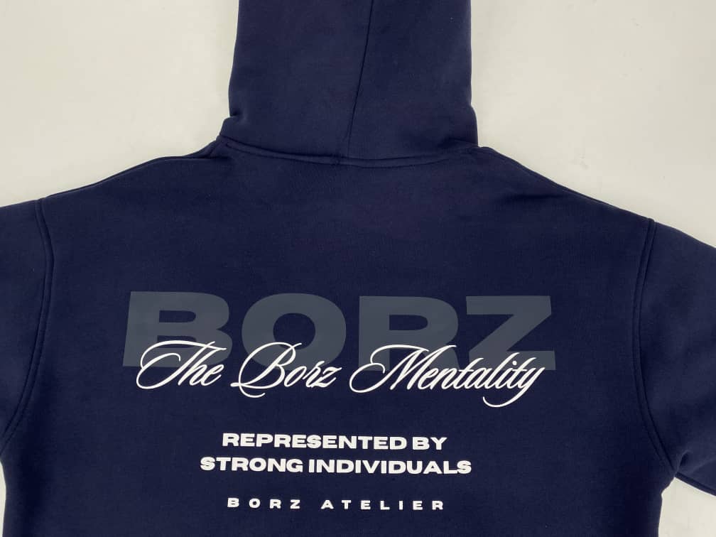 THE BORZ MENTALITY - Hoodie navy blue