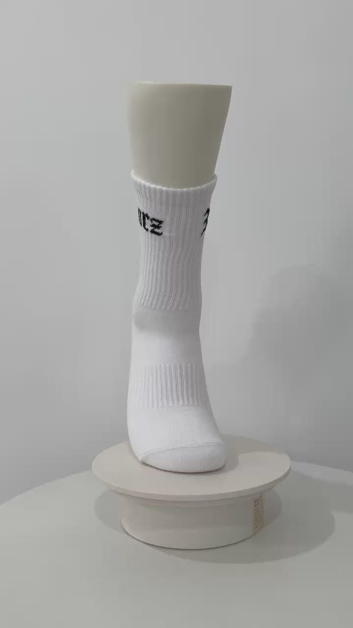 Borz Mentality Socks 1 Pack - white
