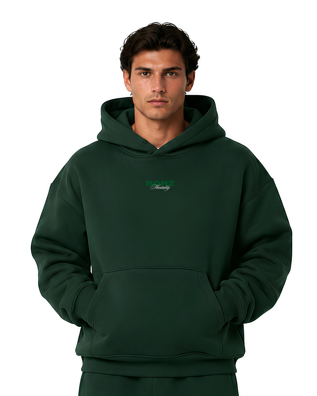 THE BORZ MENTALITY - Hoodie green